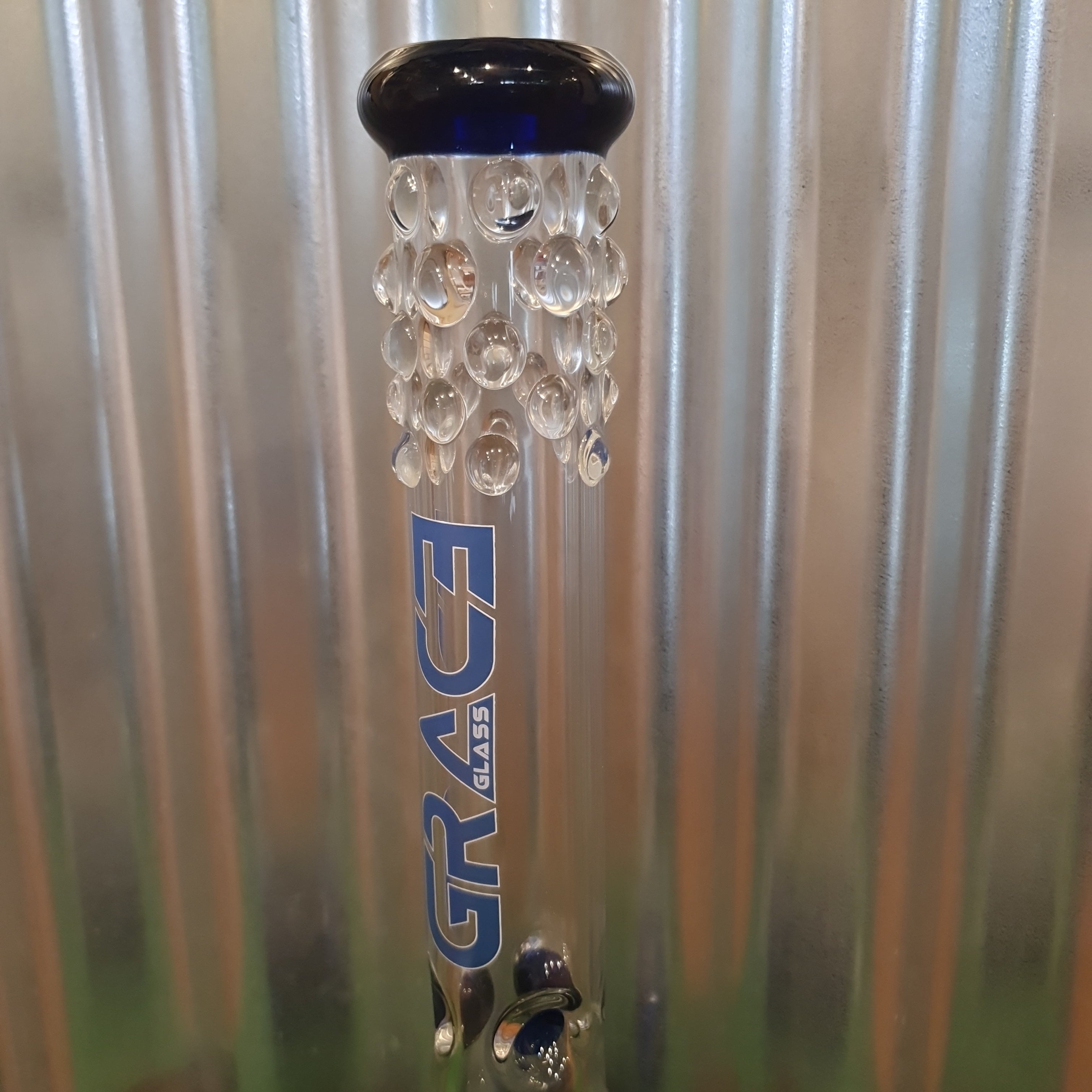 Grace Glass - Pearl Glass - blue- H: 40cm