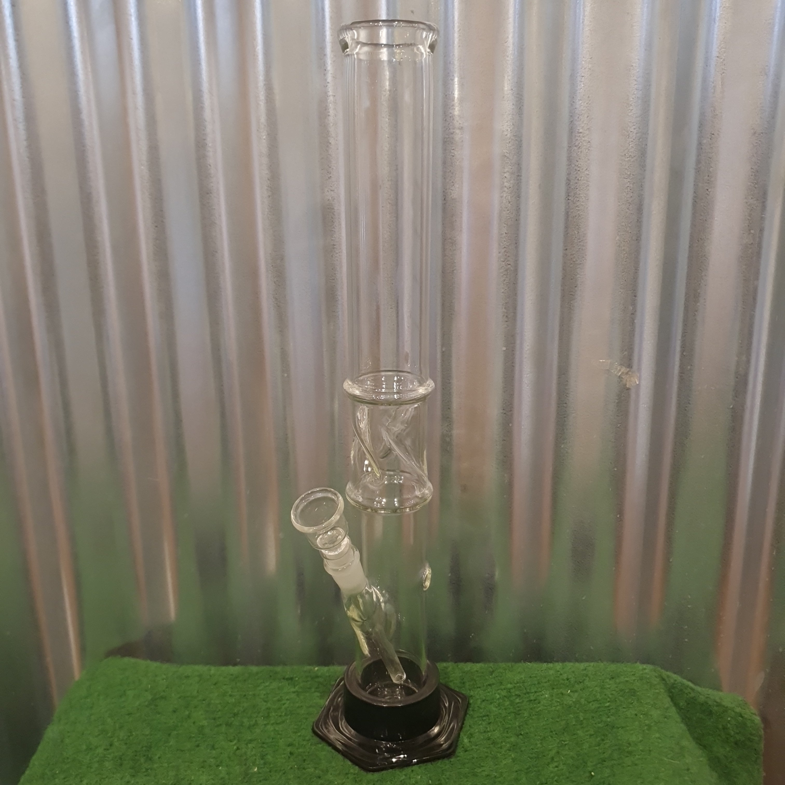 Clear Glass Bong - 40cm