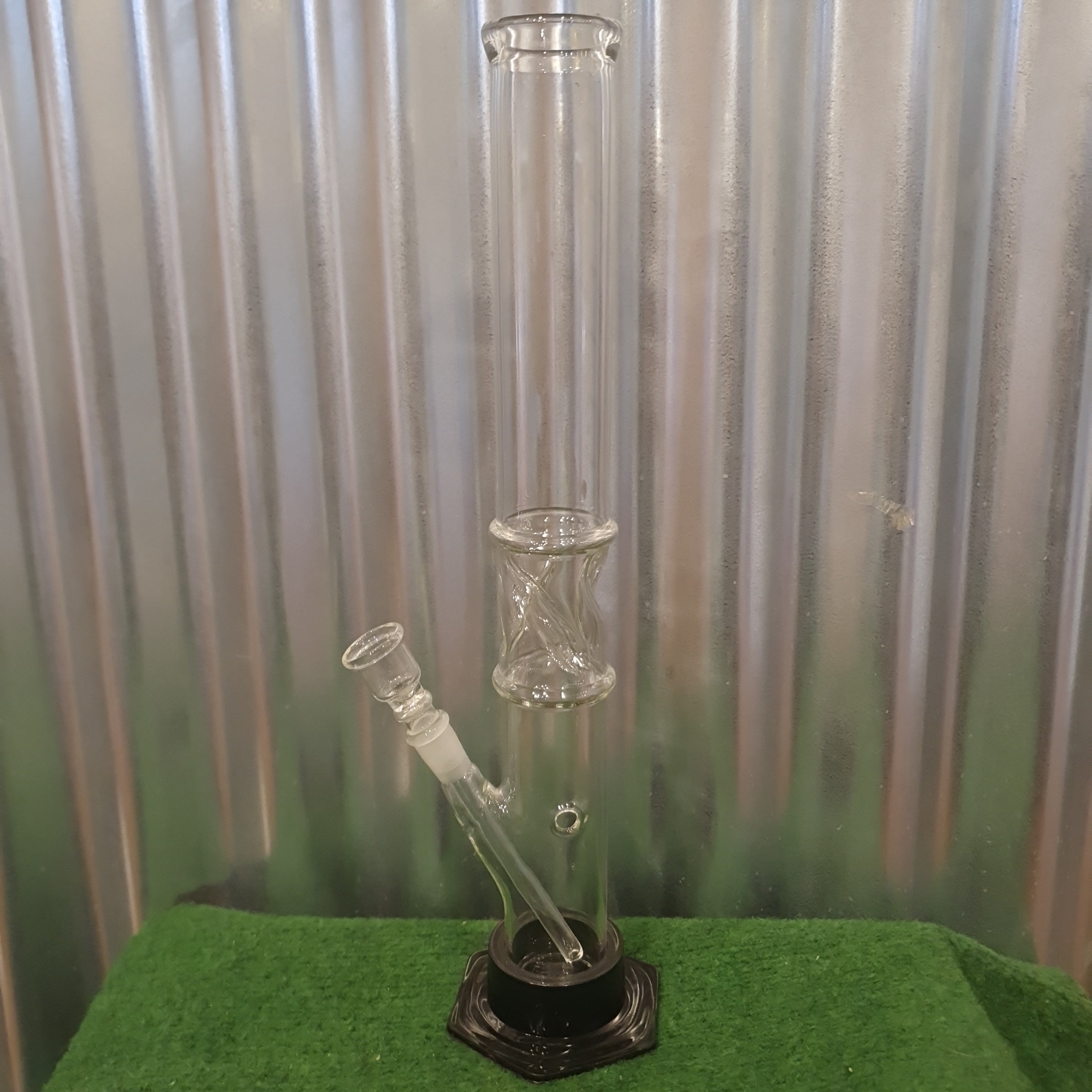 Clear Glass Bong - 40cm