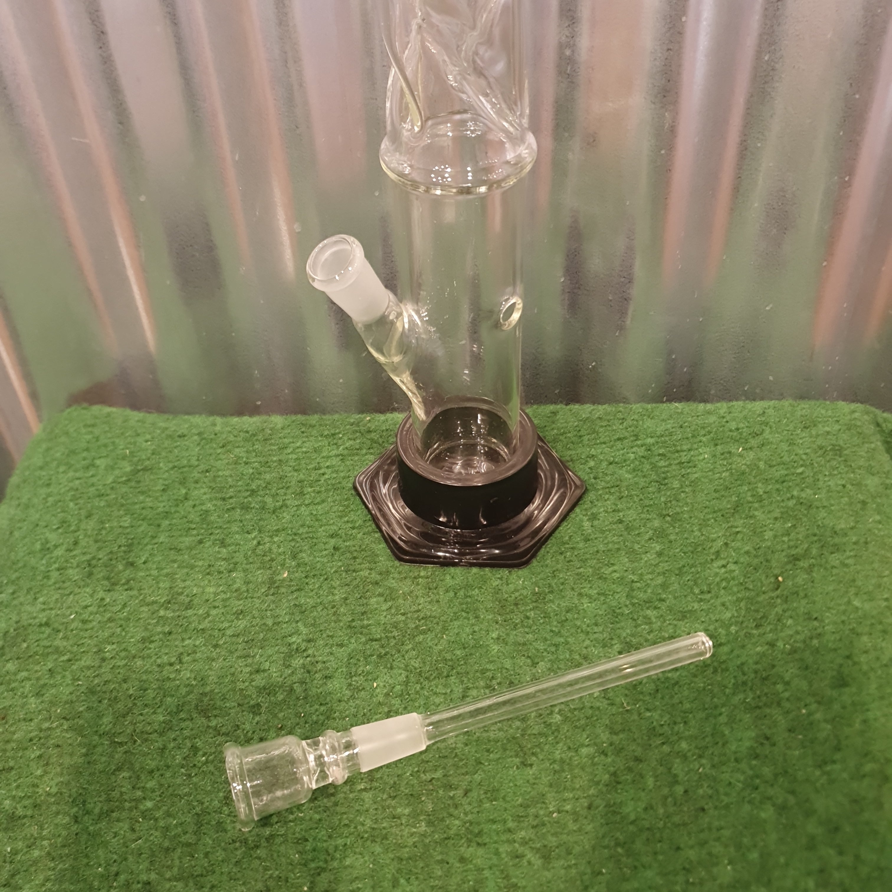 Clear Glass Bong - 40cm