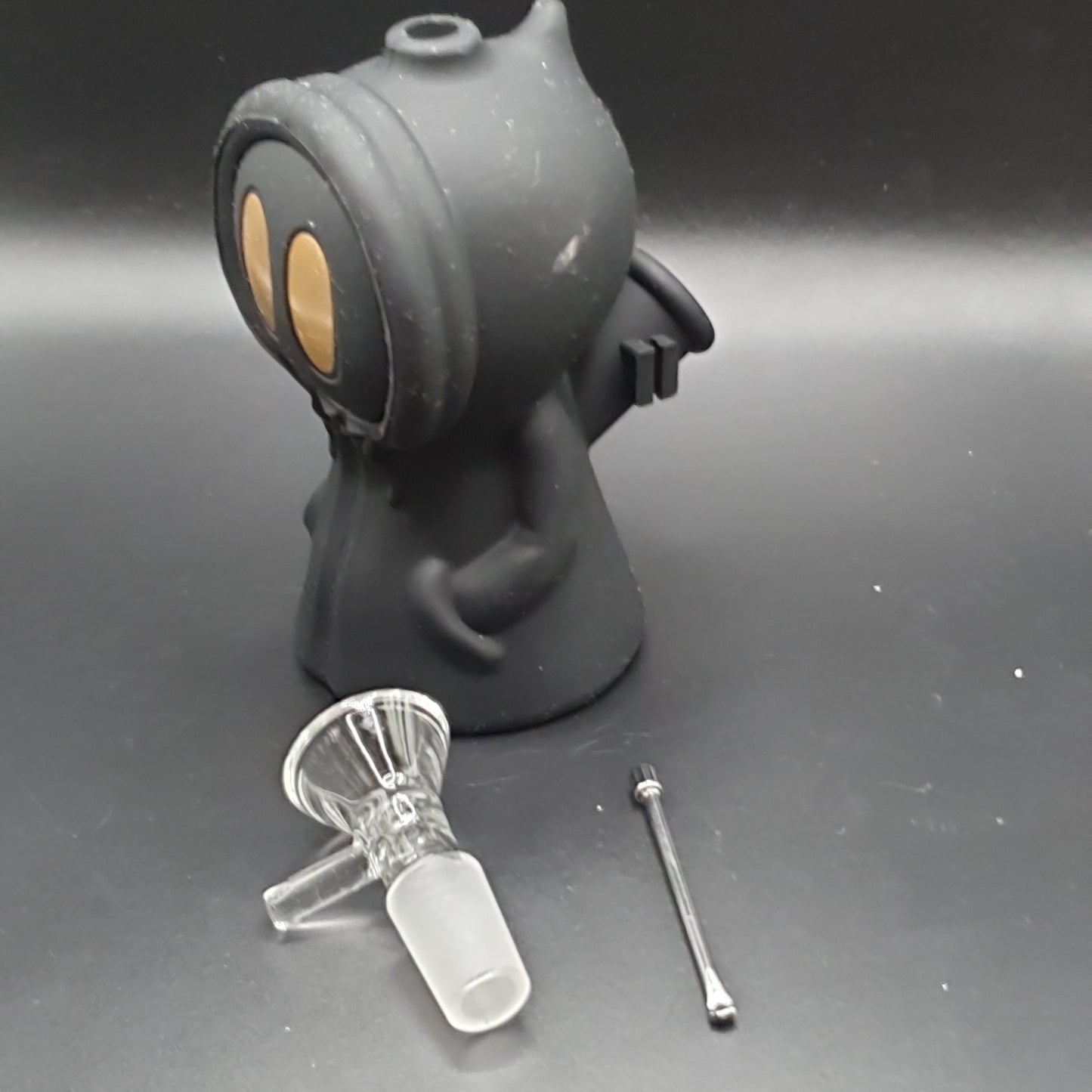 Silicone Alien Bong - 110mm - Black