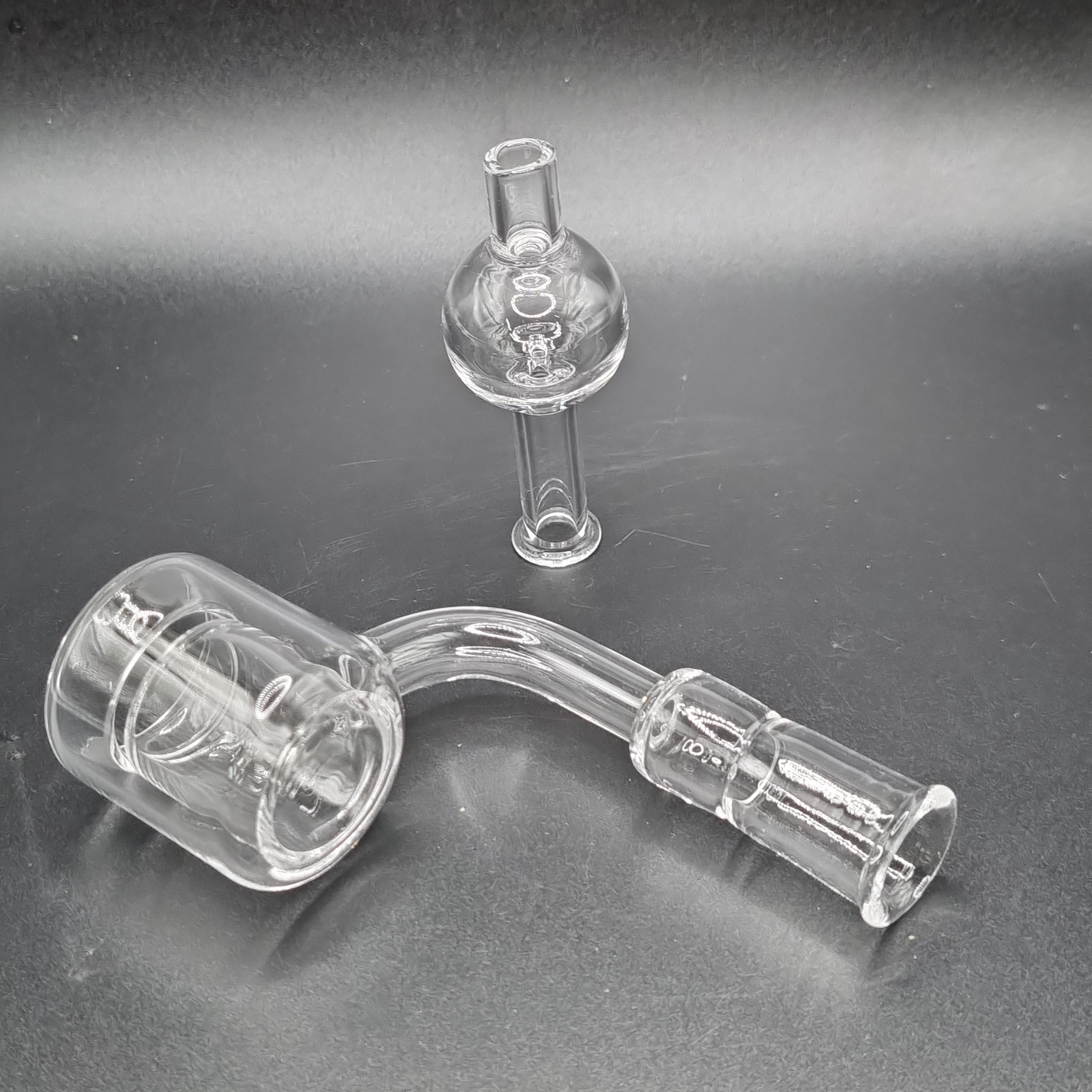 Double Walled Quartz Banger with Carb Cap - 10mm Female Joint