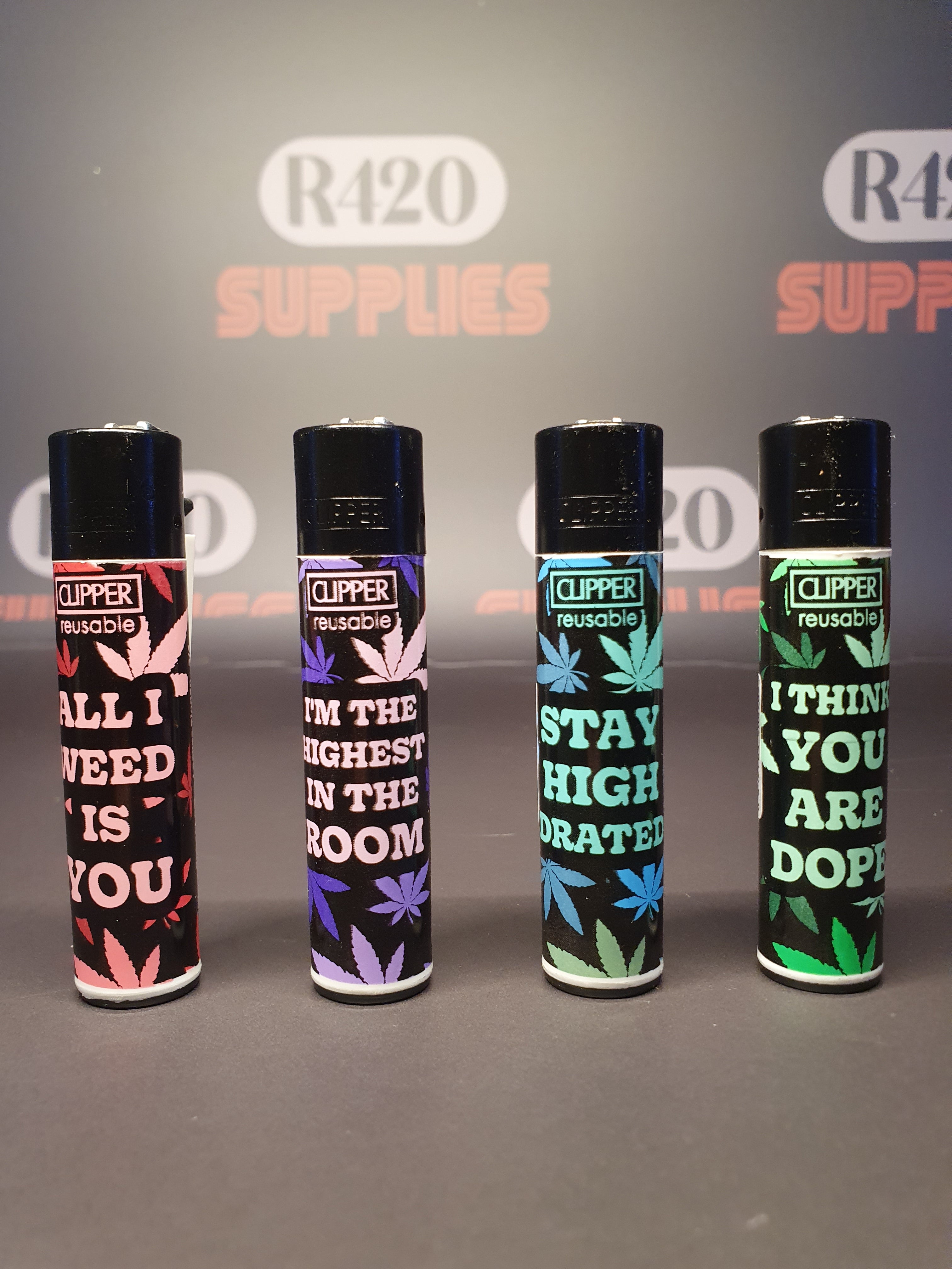 Clipper Lighter - Leaves Slogan