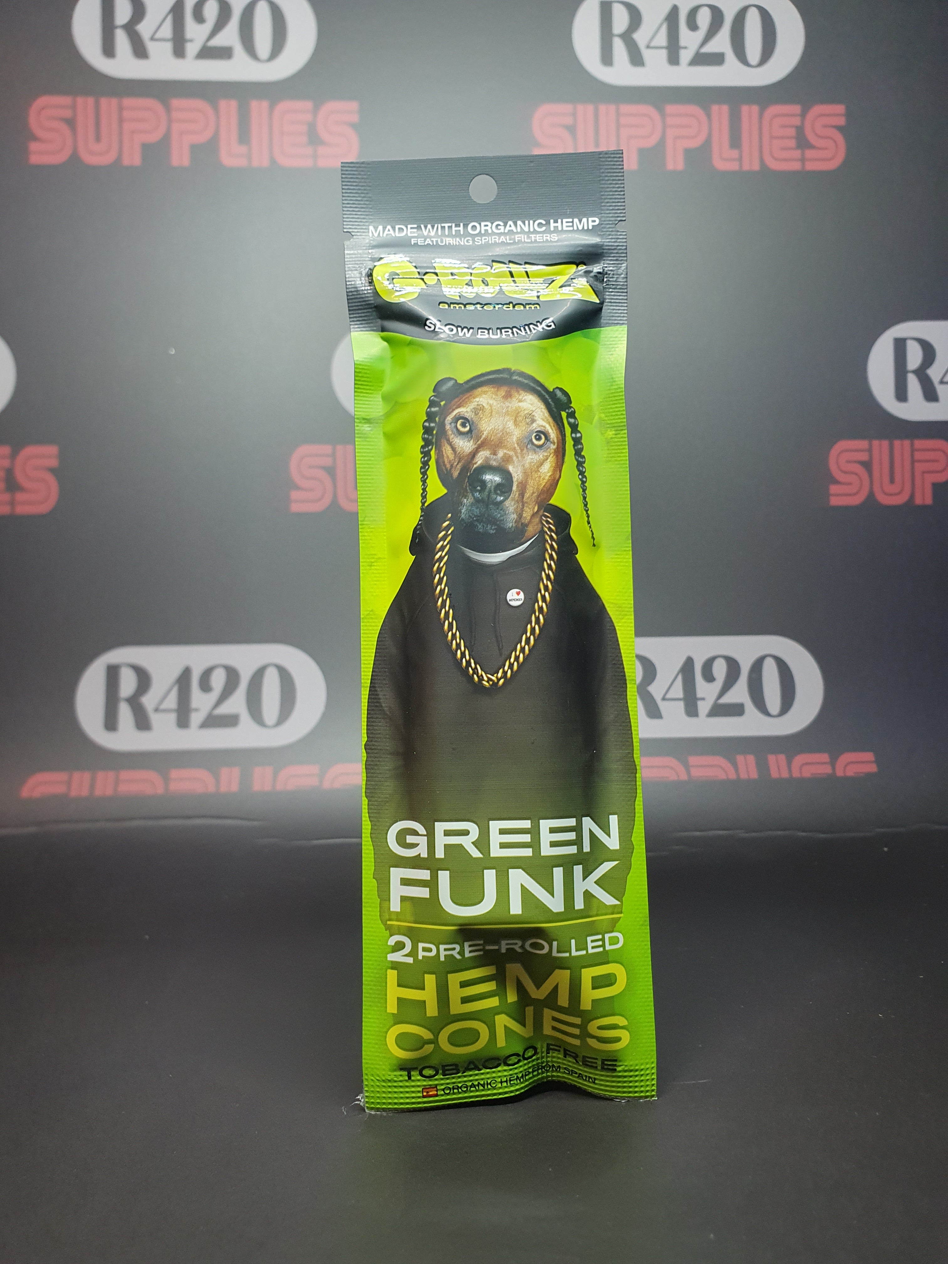 G-Rollz - Pre-Rolled Hemp Cones 2 Pack - Green Funk