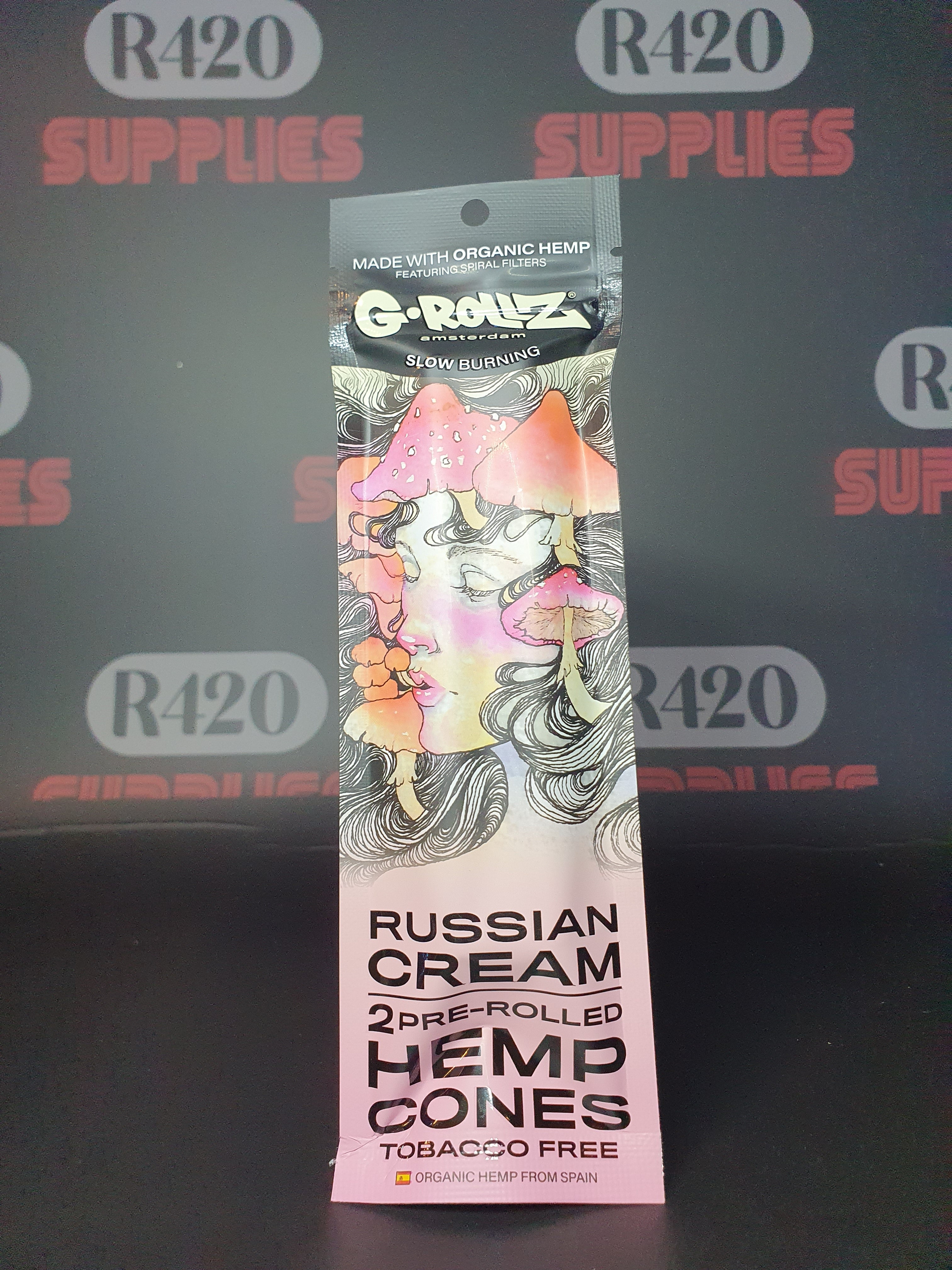 G-Rollz - Pre-Rolled Hemp Cones 2 Pack - Russian Cream