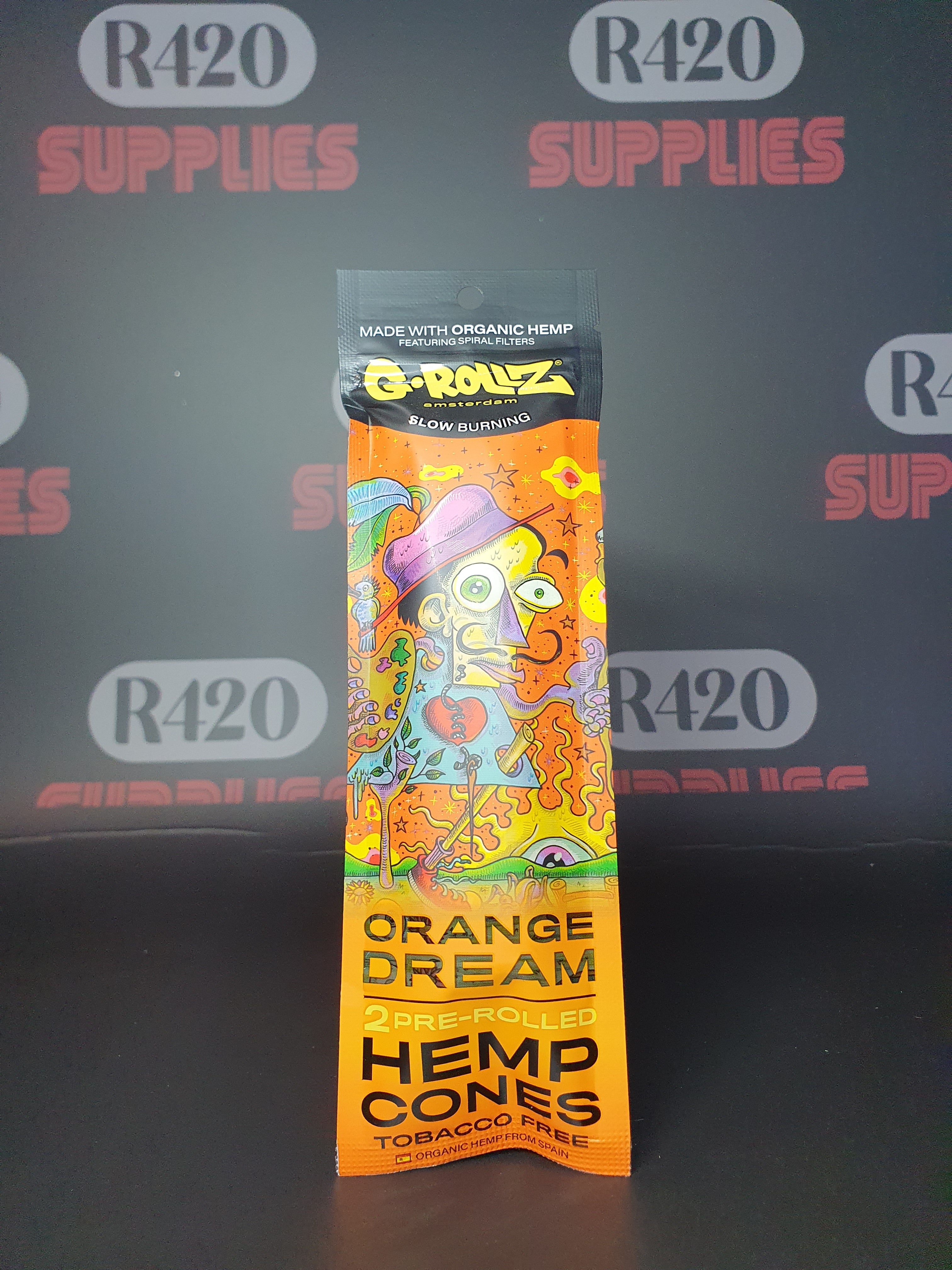 G-Rollz - Pre-Rolled Hemp Cones 2 Pack - Orange Dream