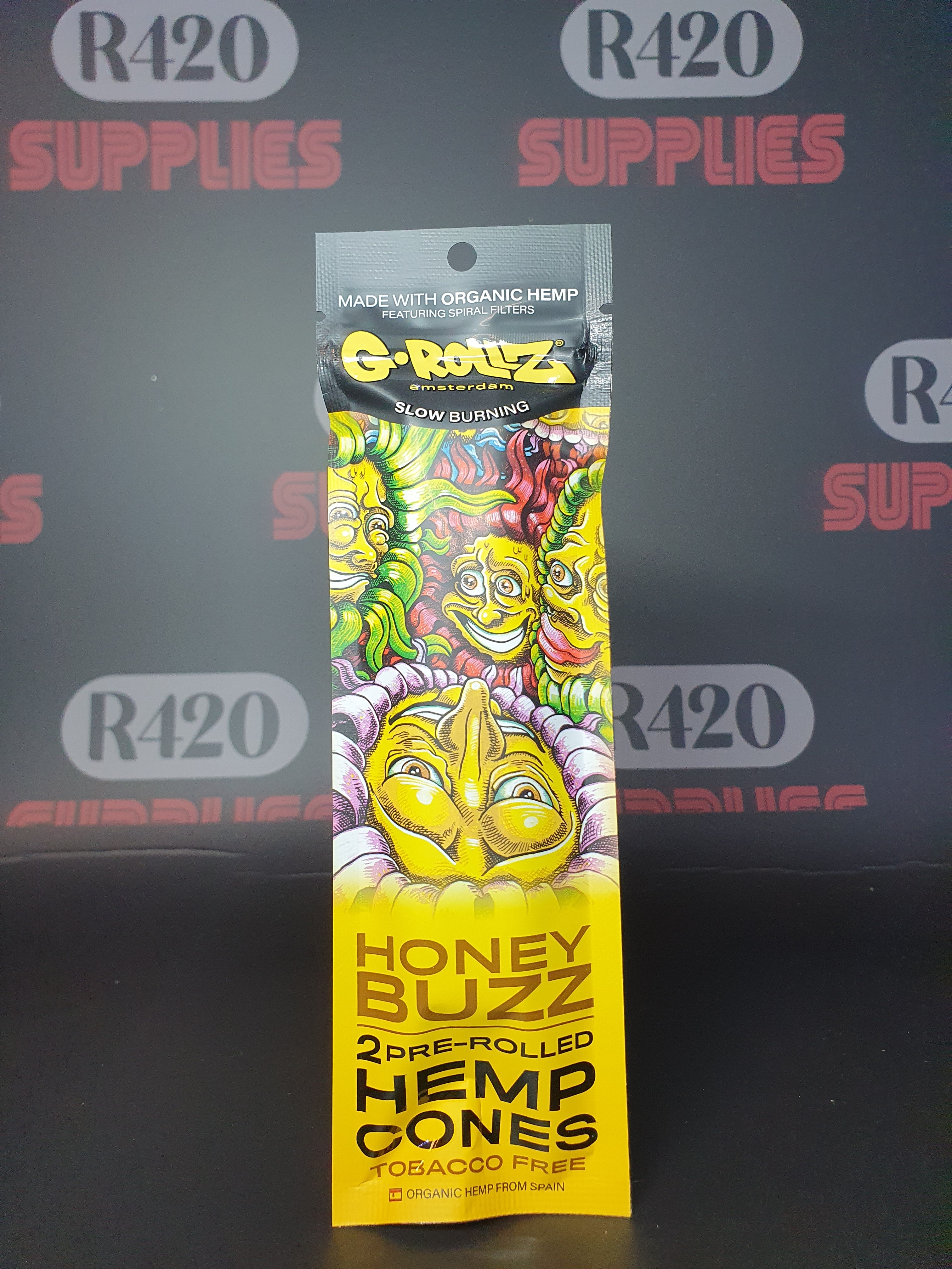 G-Rollz - Pre-Rolled Hemp Cones 2 Pack - Honey Buzz