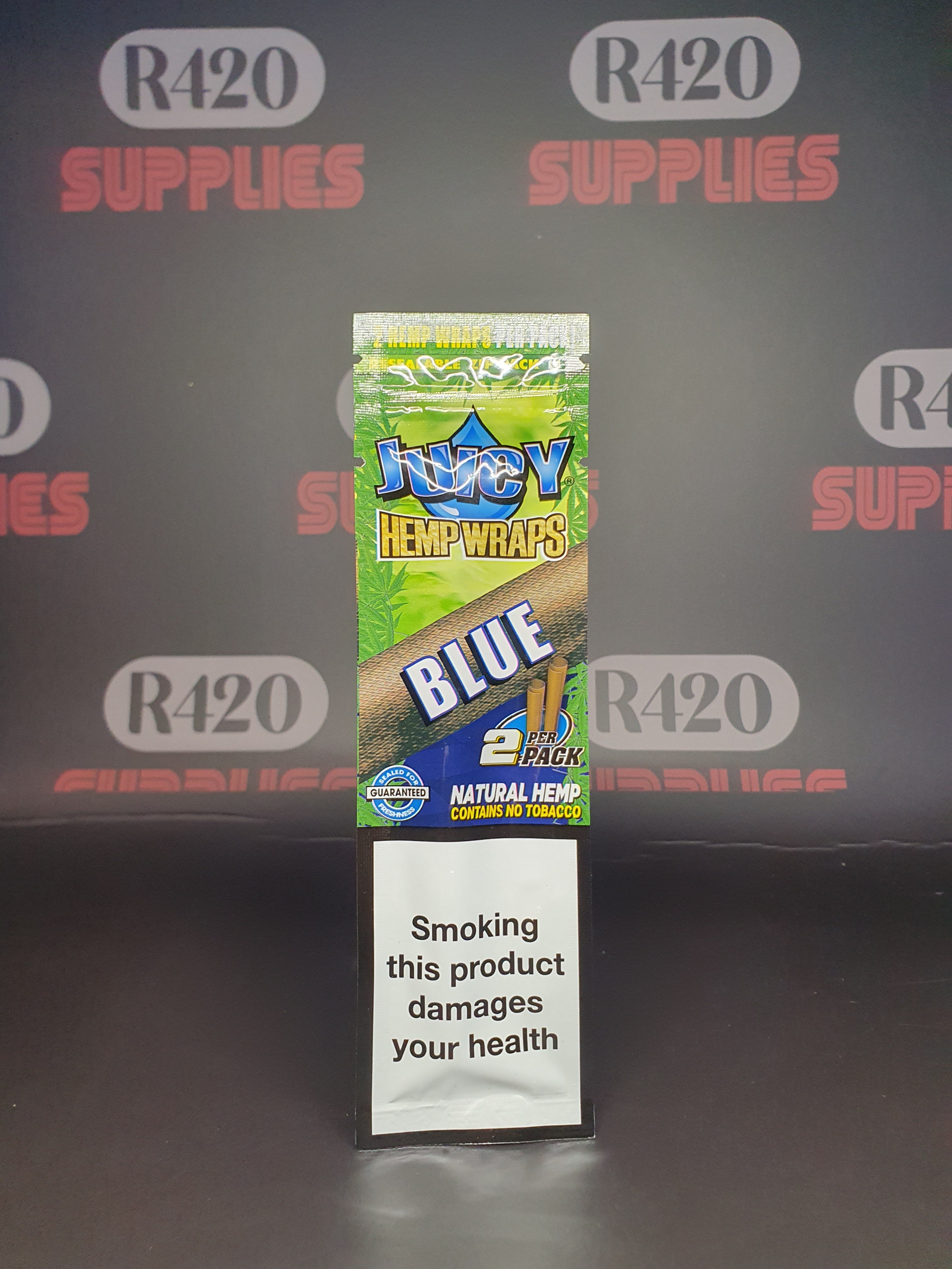 Juicy Jay's Hemp Wraps - 2 Pack - Blue