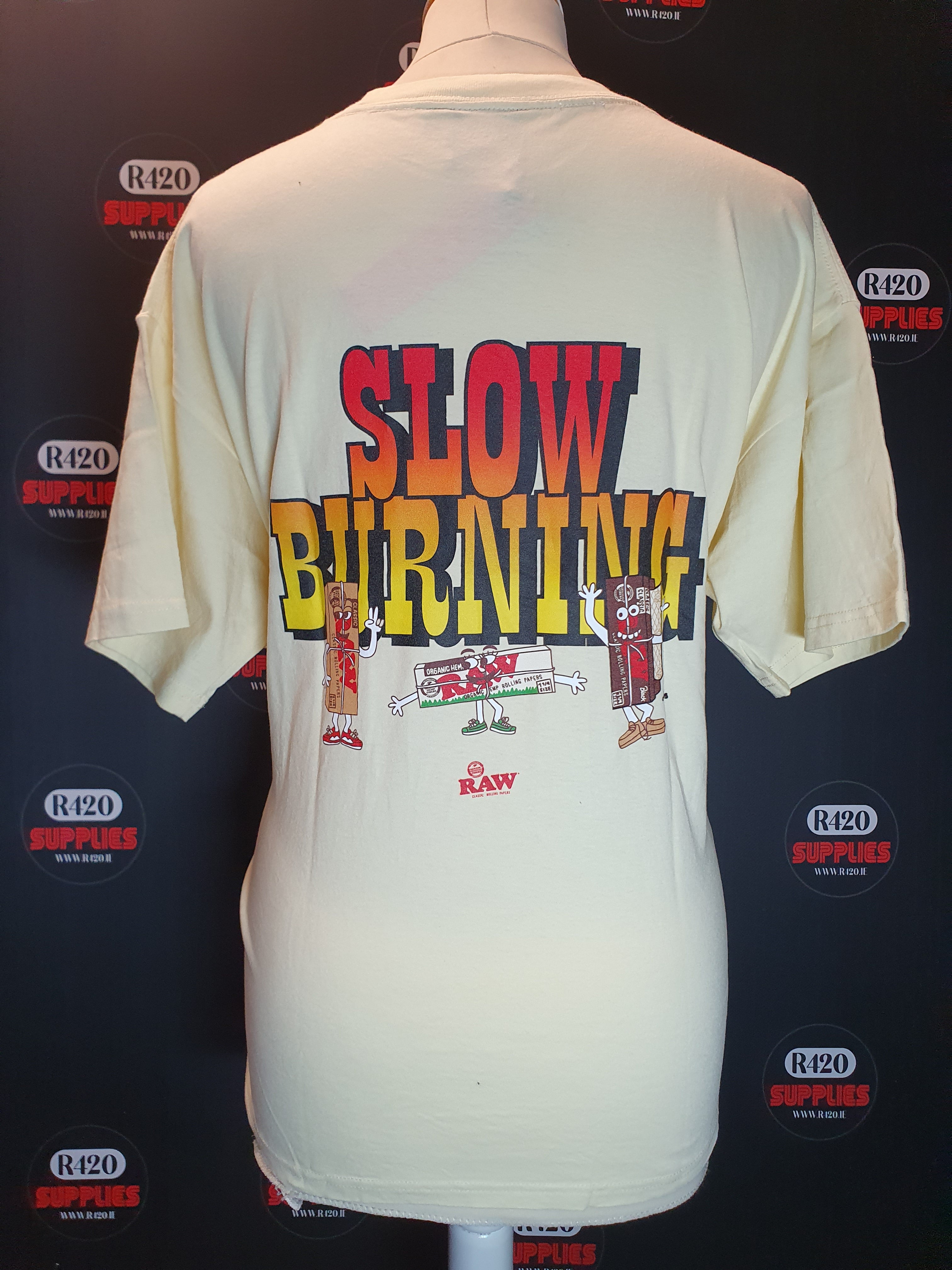 RAW x Interbreed Slow Burn T-Shirt - Yellow