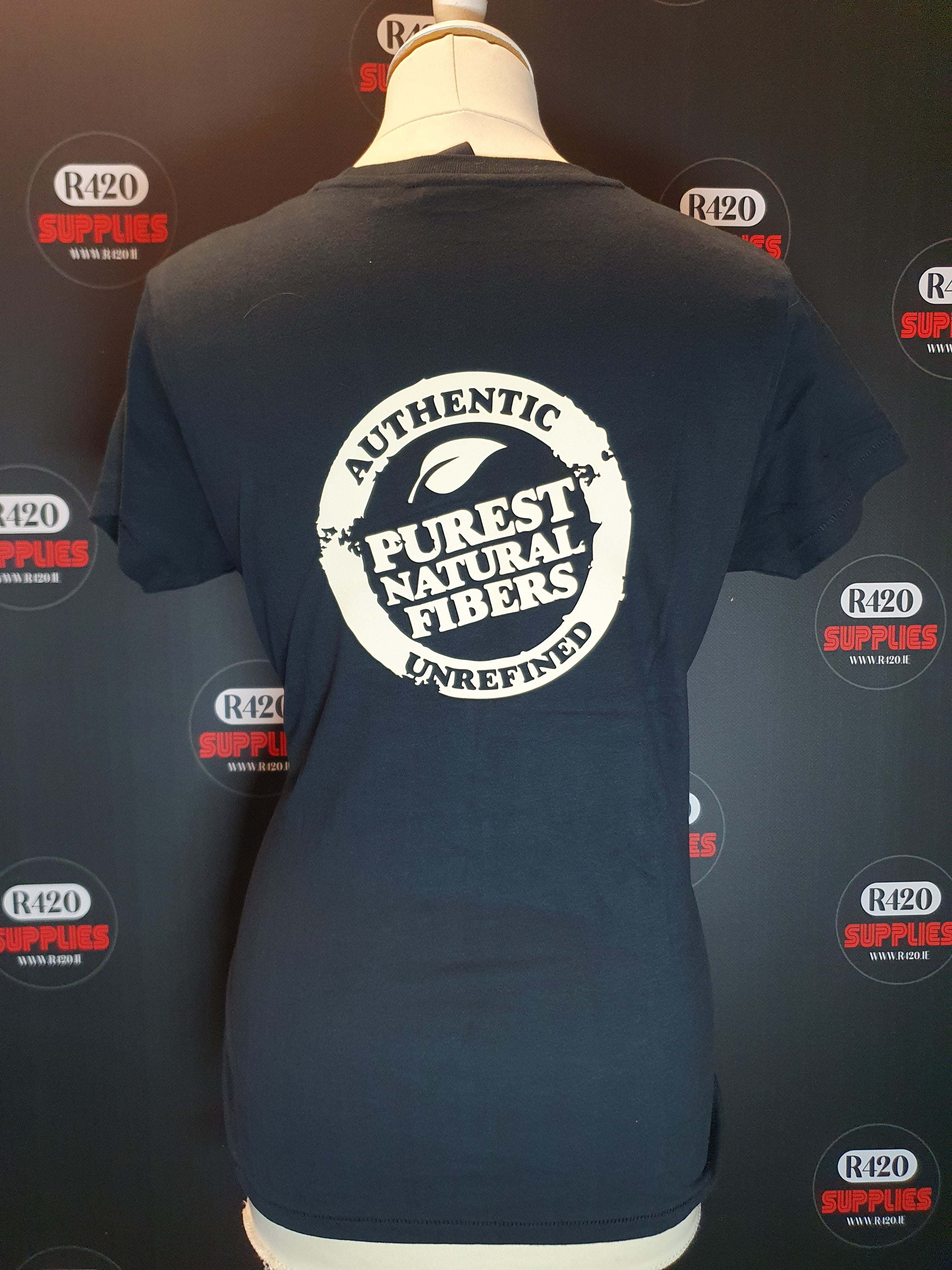 RAW Ladies T-shirt with Front Logo and Rear Stamp - Black