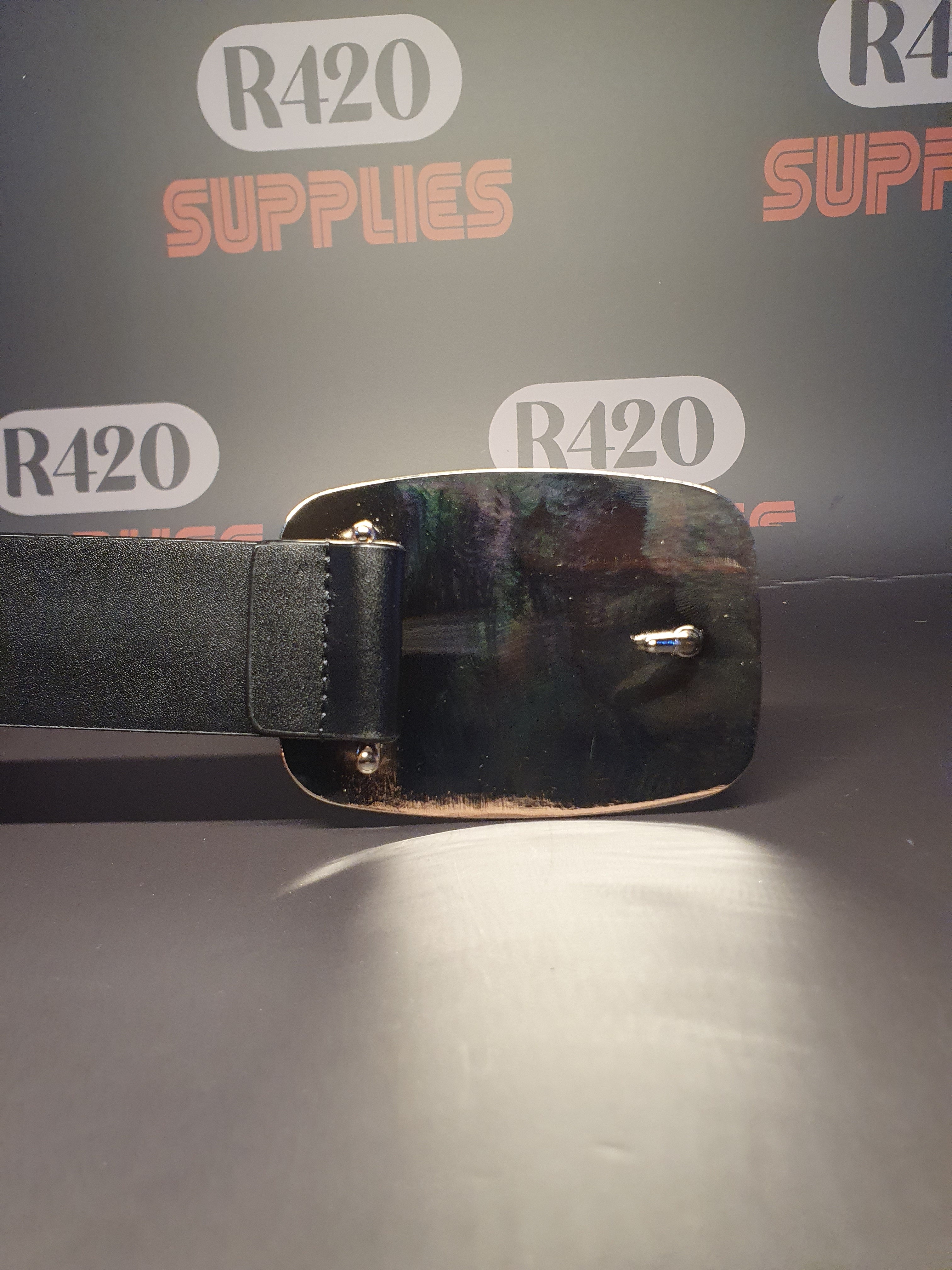 RAW Vegan Leather Belt & Metal Buckle