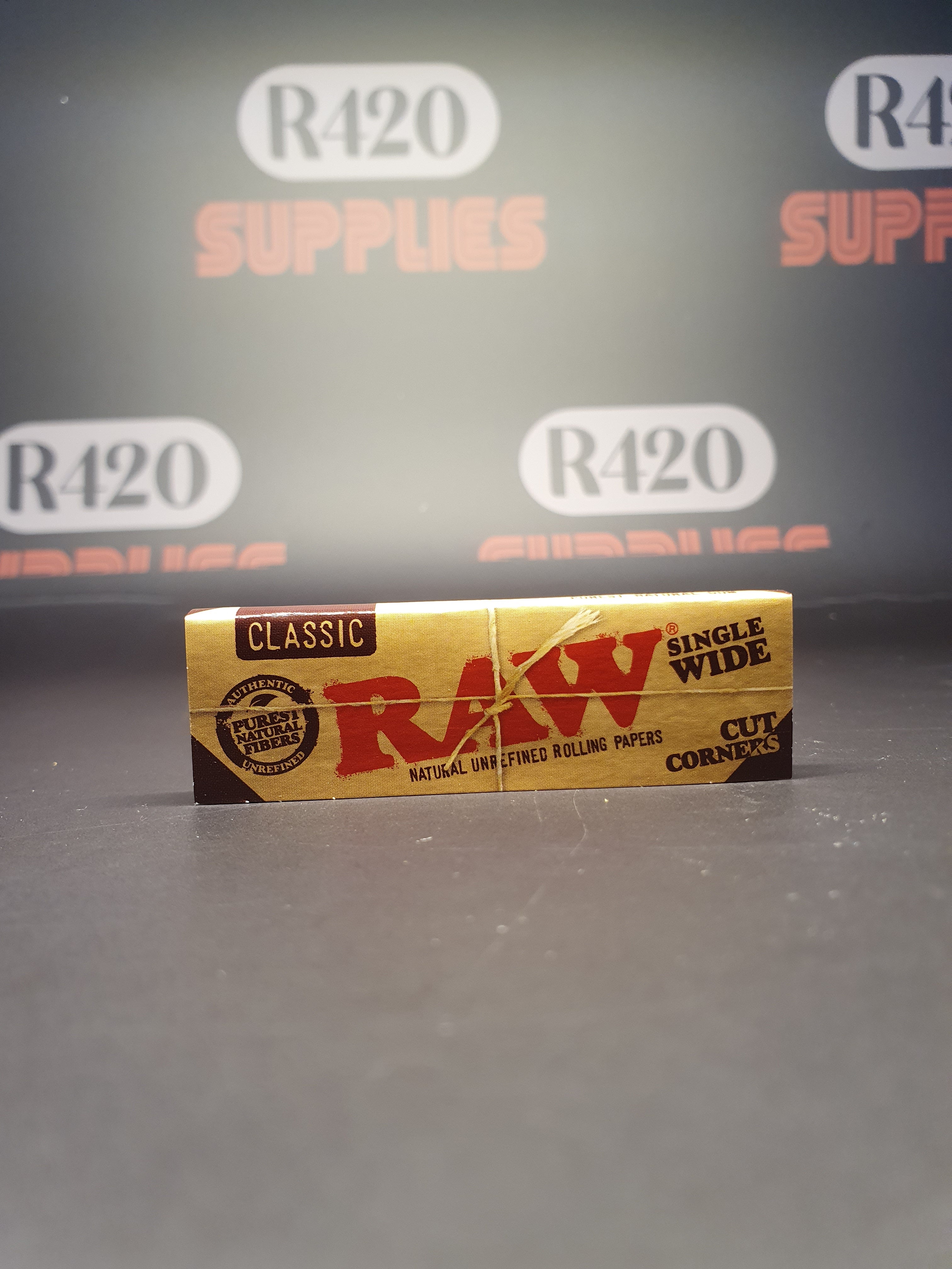 RAW Classic Single Wide - Single Window - Cut Corners - 50 Leavesv