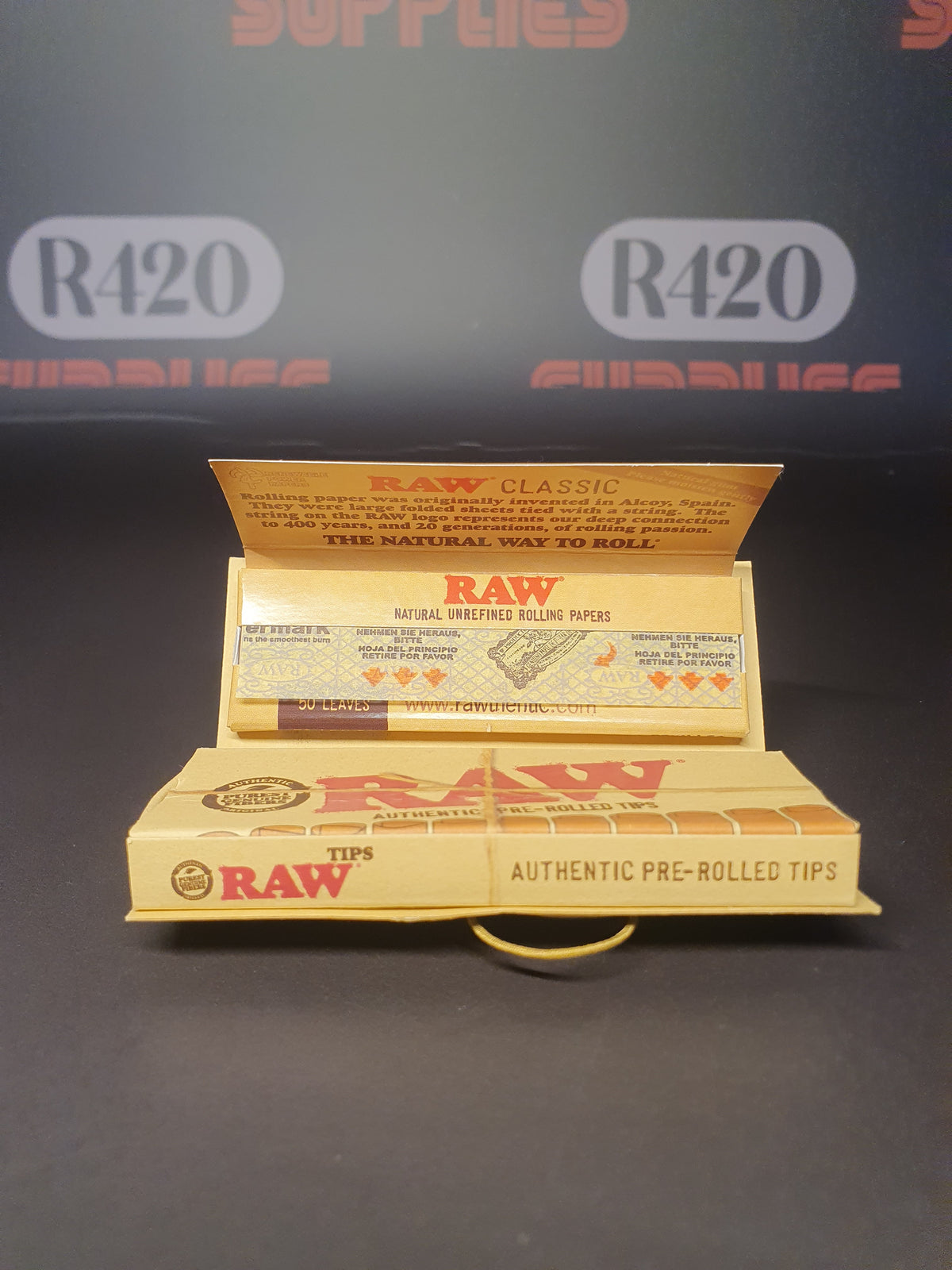 RAW Classic Connoisseur 1¼ + voorgedraaide tips