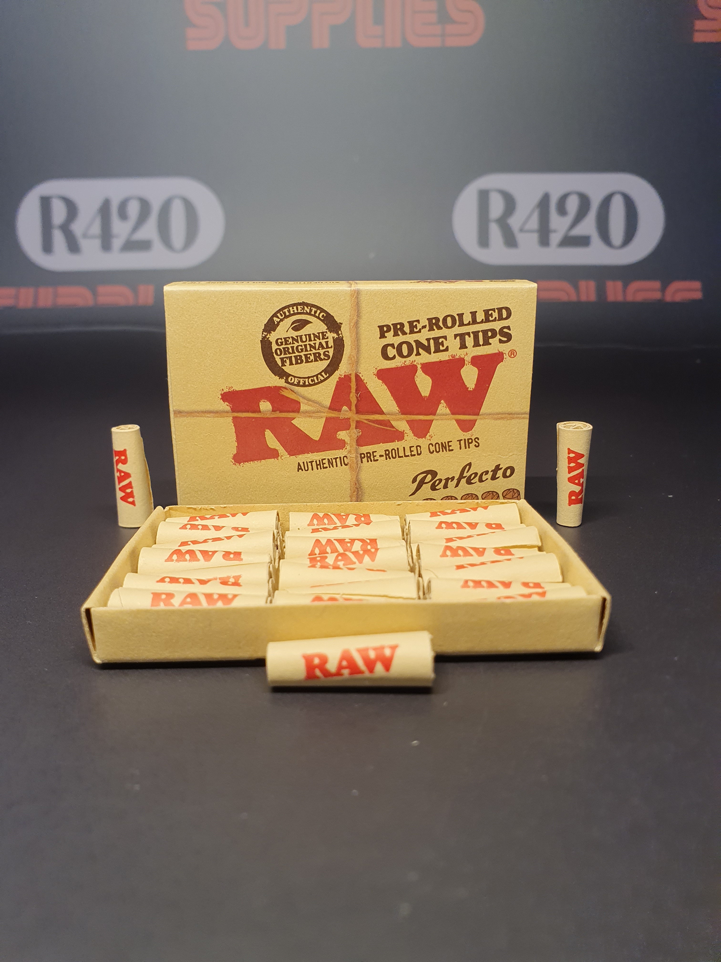 RAW Perfecto Pre-Rolled Cone Tips - 21 Pack