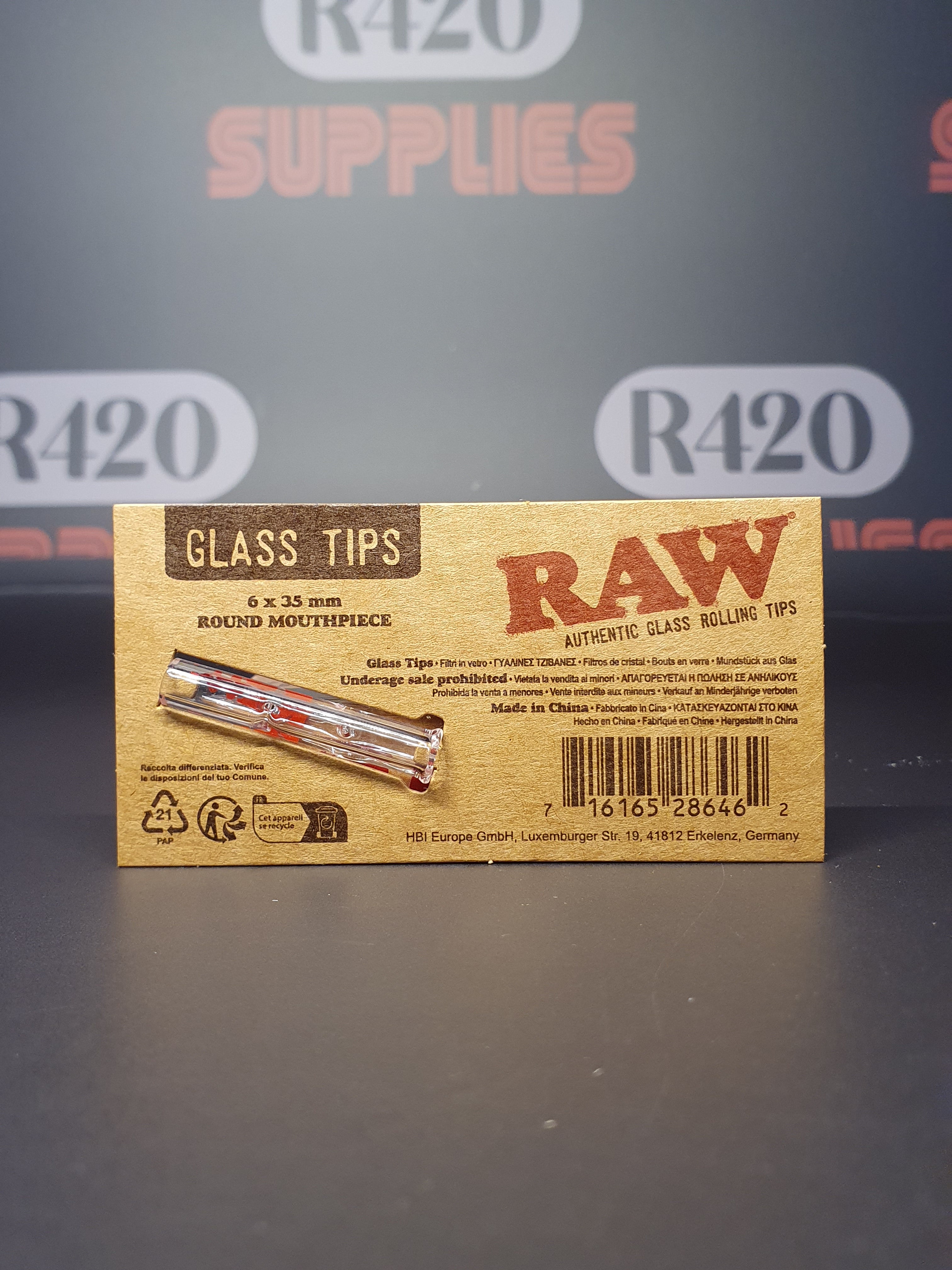 RAW Glass Tip - Round