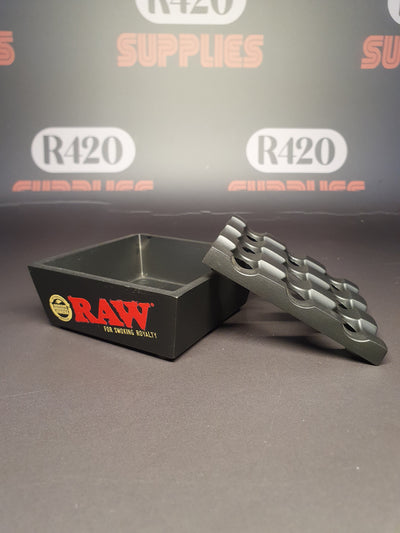 RAW Regal Style Metal Ashtray (Black)