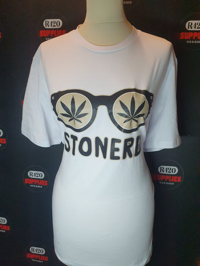 Weed Glasses "Stonerd" Printed T-Shirt