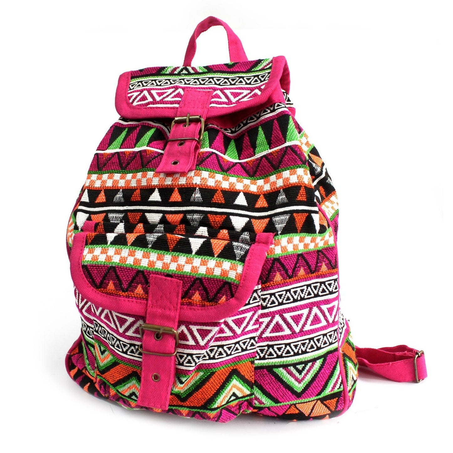 Jacquard Rugzak in Nepalese Stijl – Festival Roze