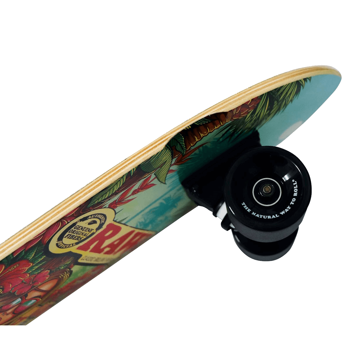 RAW® SKATE BOARD – BRAZIL GIRL WHEELS & GRIP TAPE – FULLY ASSEMBLED