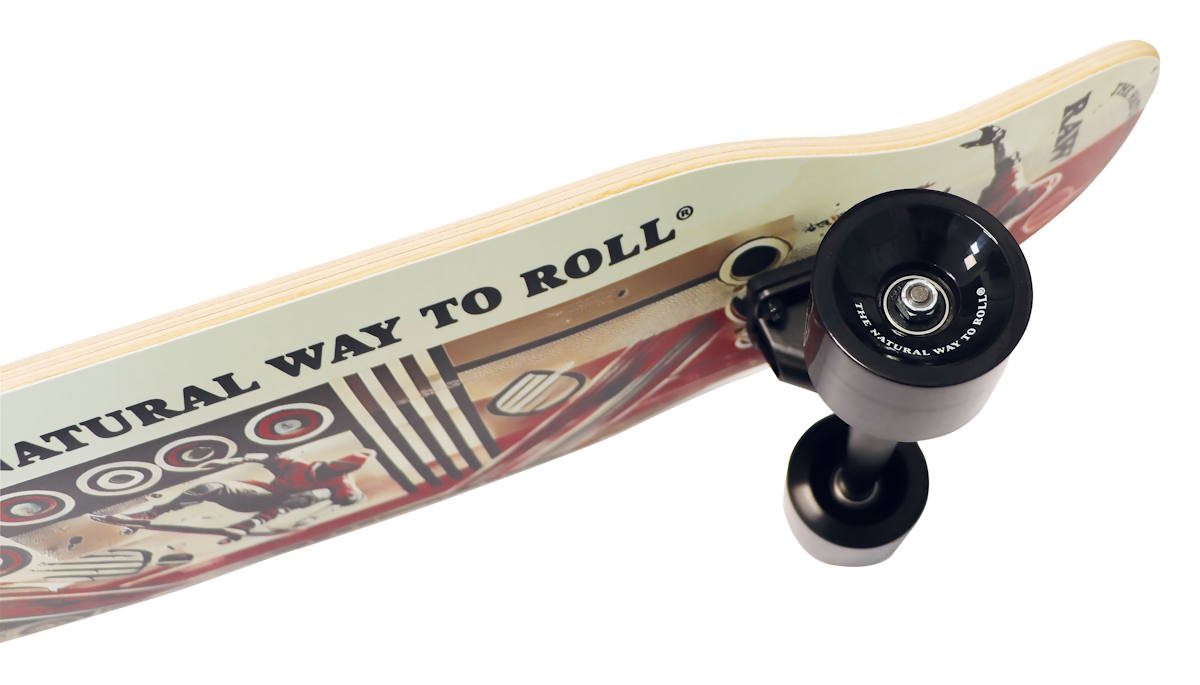RAW® LONG BOARD – DANCER - WHEELS & GRIP TAPE – FULLY ASSEMBLED