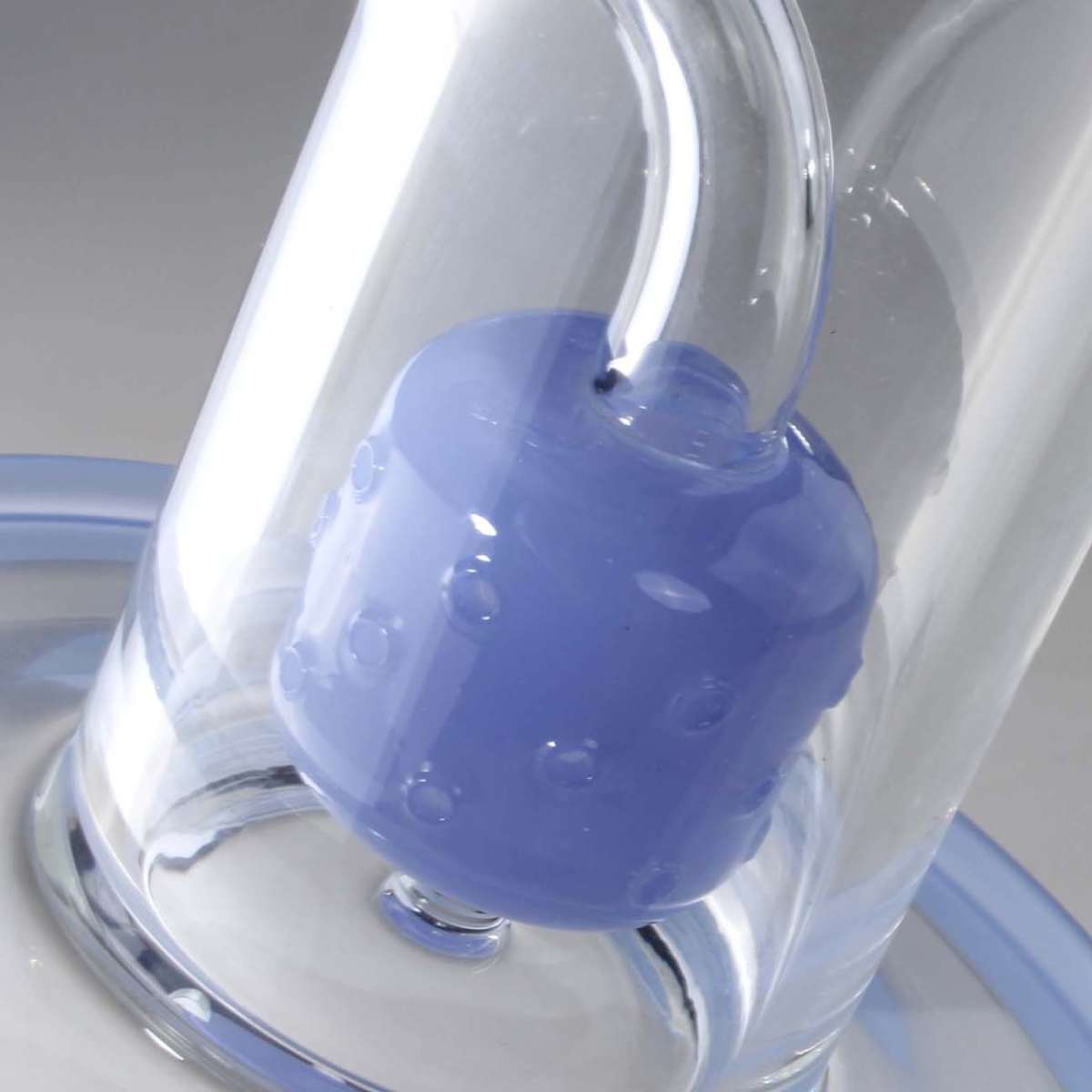 Black Leaf UFO Percolator Bong + Banger - H410mm - Blue