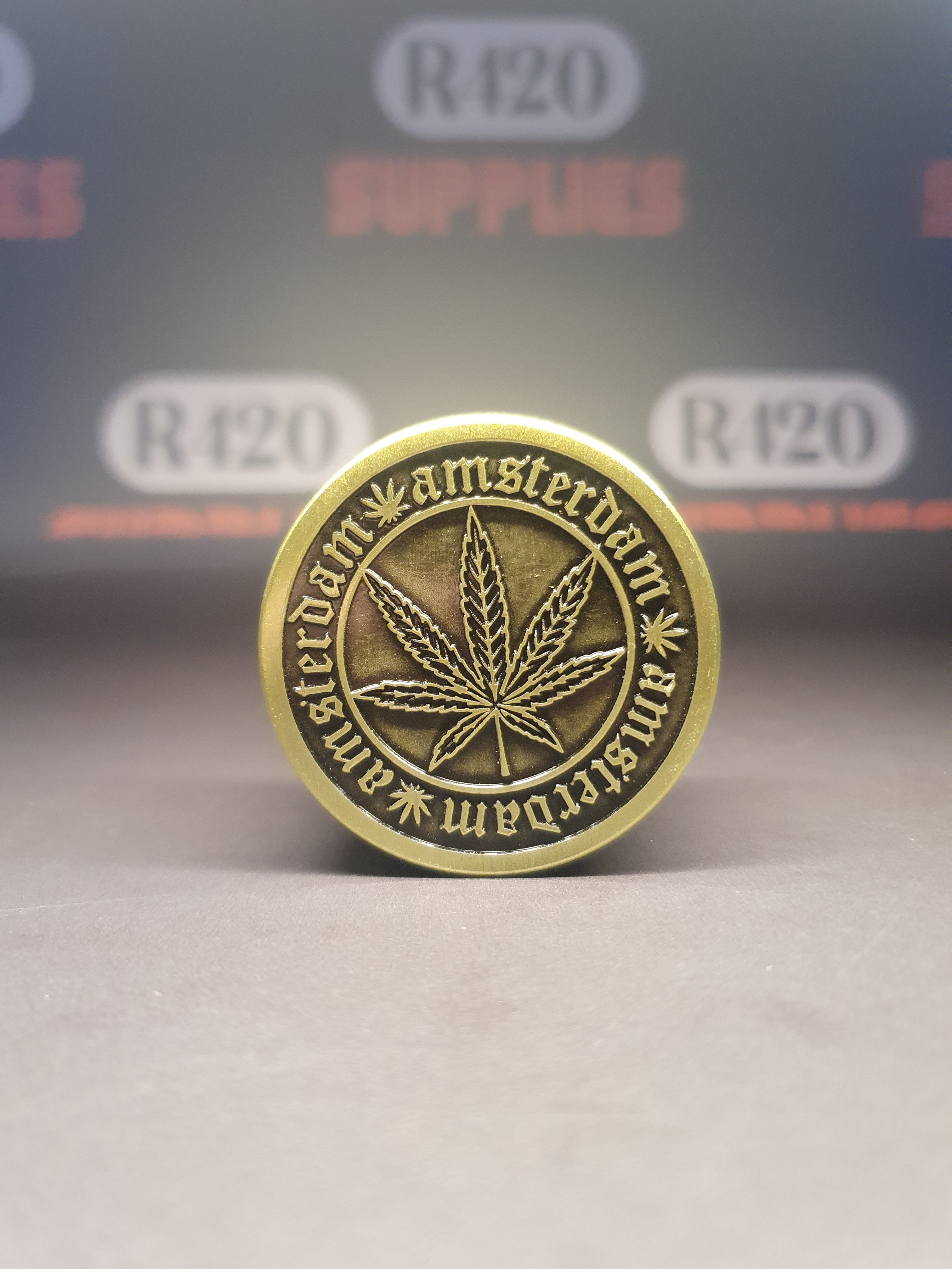 Amsterdam Green - 3 Piece Metal Grinder - 50mm - 3 Partl