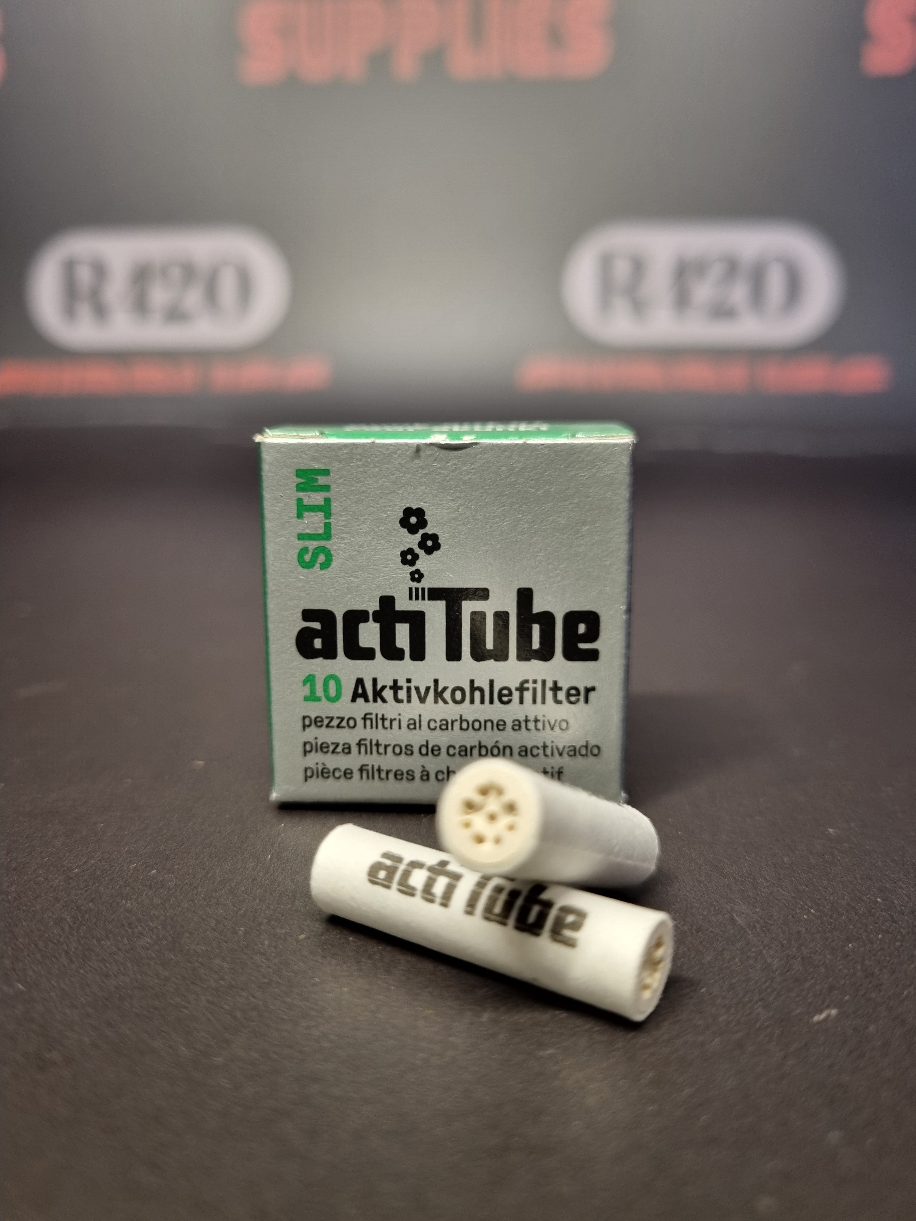 actiTube Charcoal Filters - 10 Pack - 7mm Slim