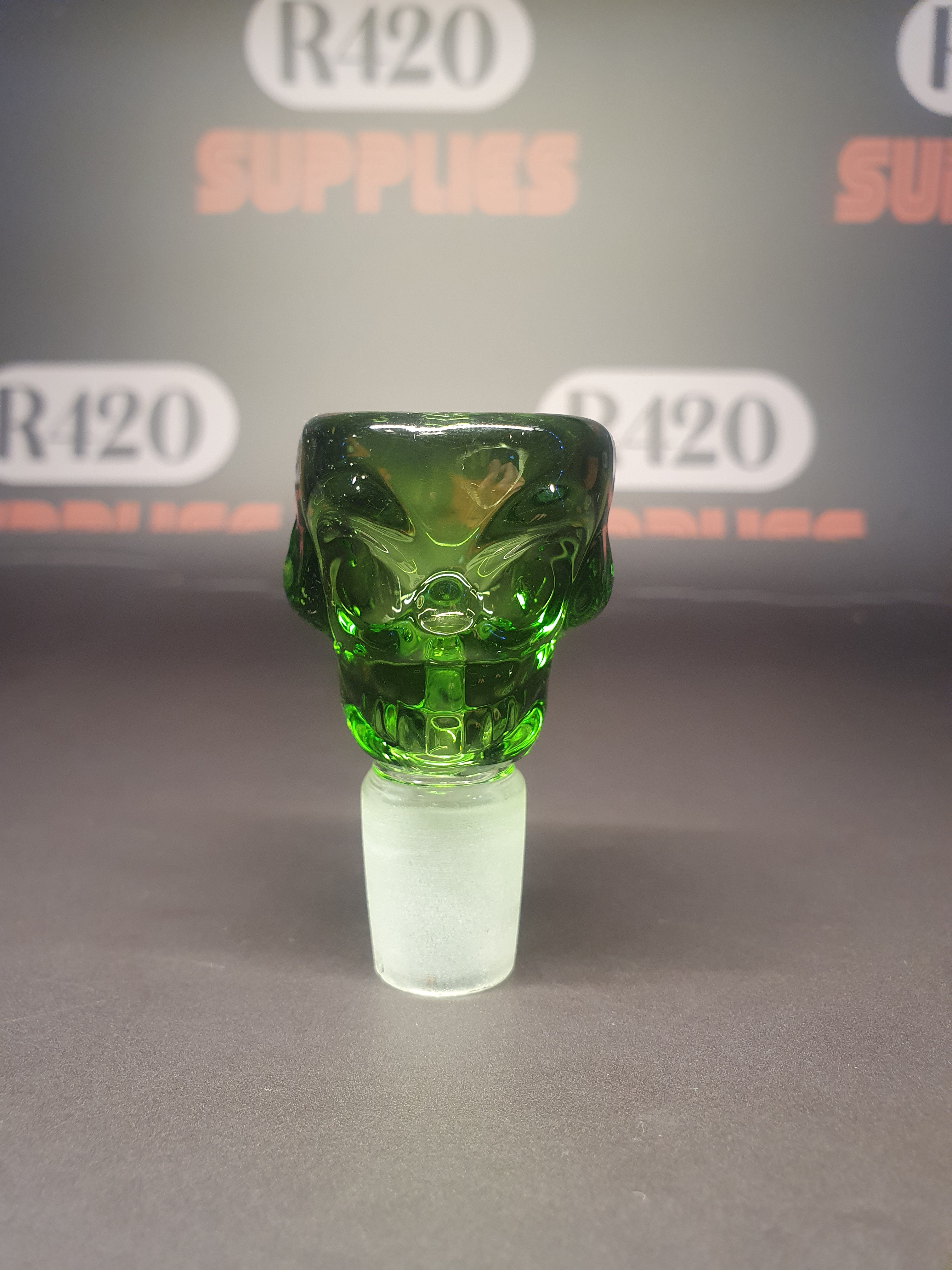 Green Skull Bowl - 18mm Male