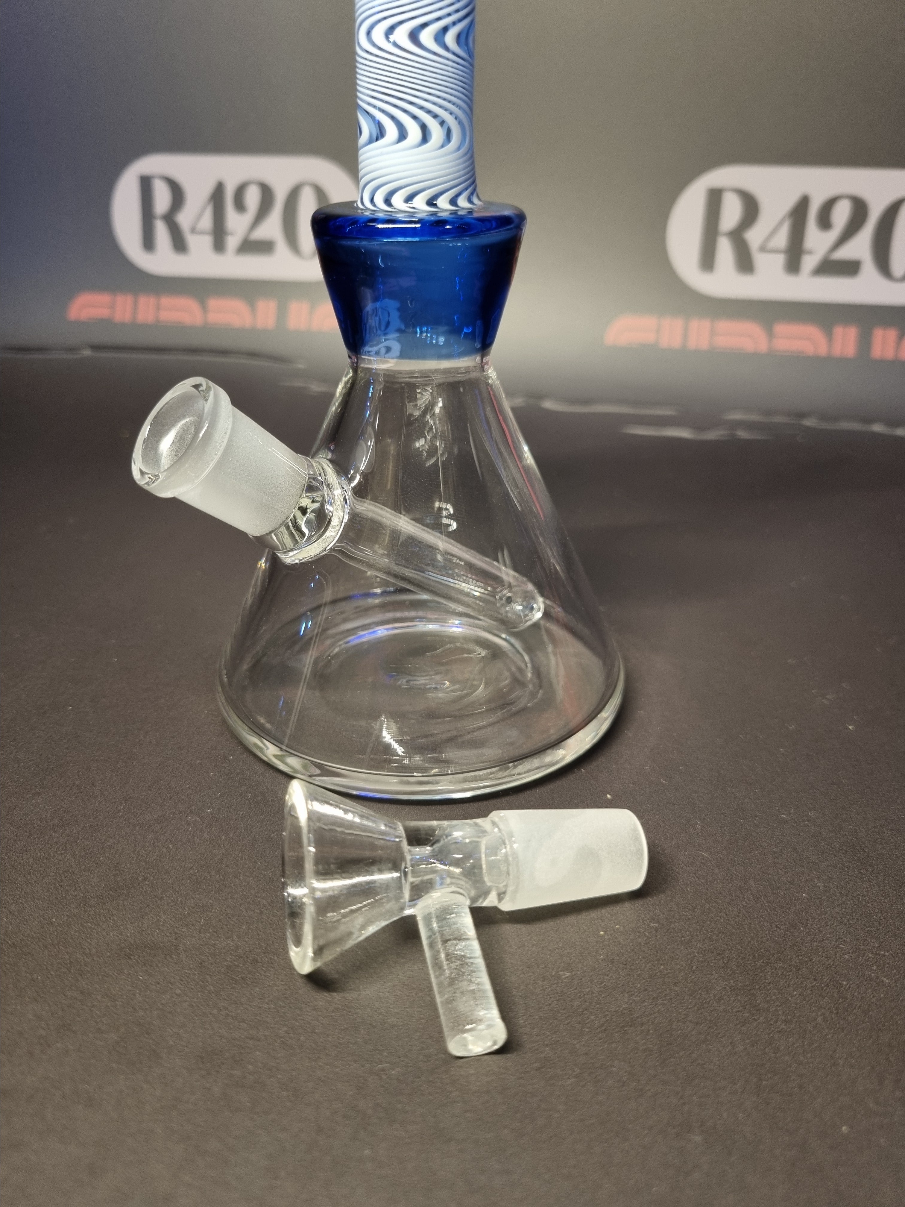 Amsterdam Limited Edition Bubbler -Blue - H:16cm