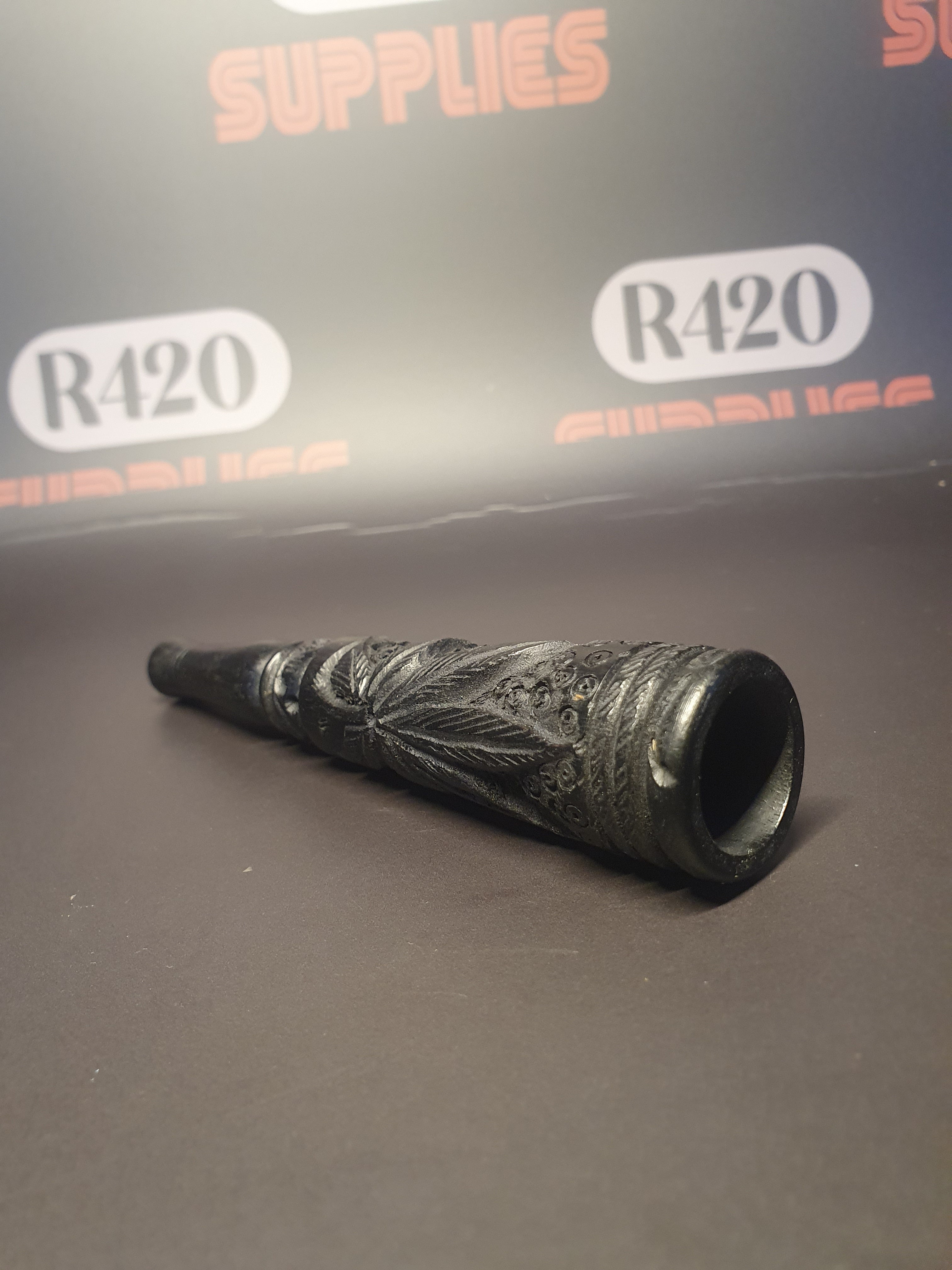 Handcarved Wooden Chillum Pipe 15cm