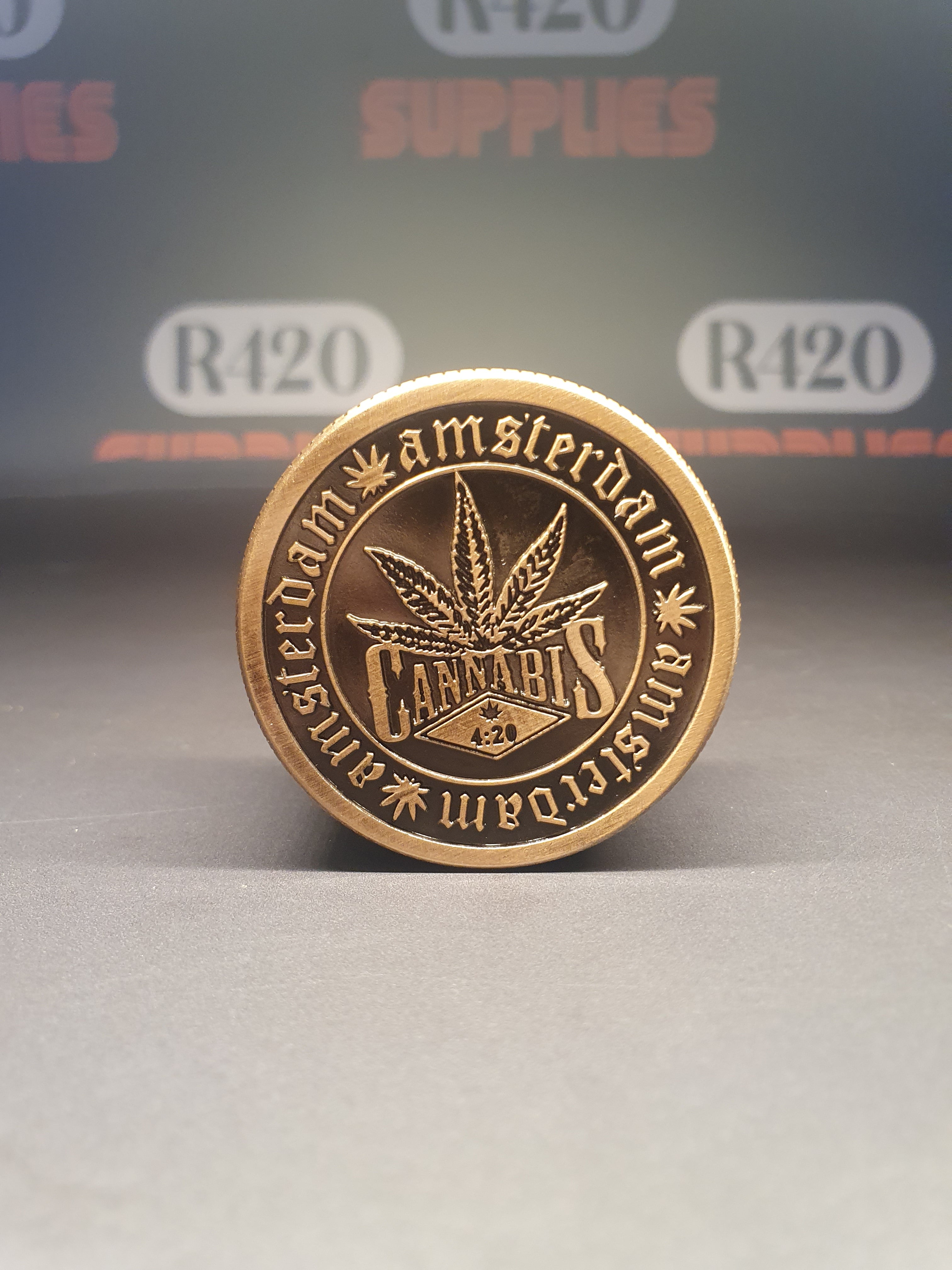 Amsterdam Green - 3 Piece Metal Grinder - 50mm - 3 Partl