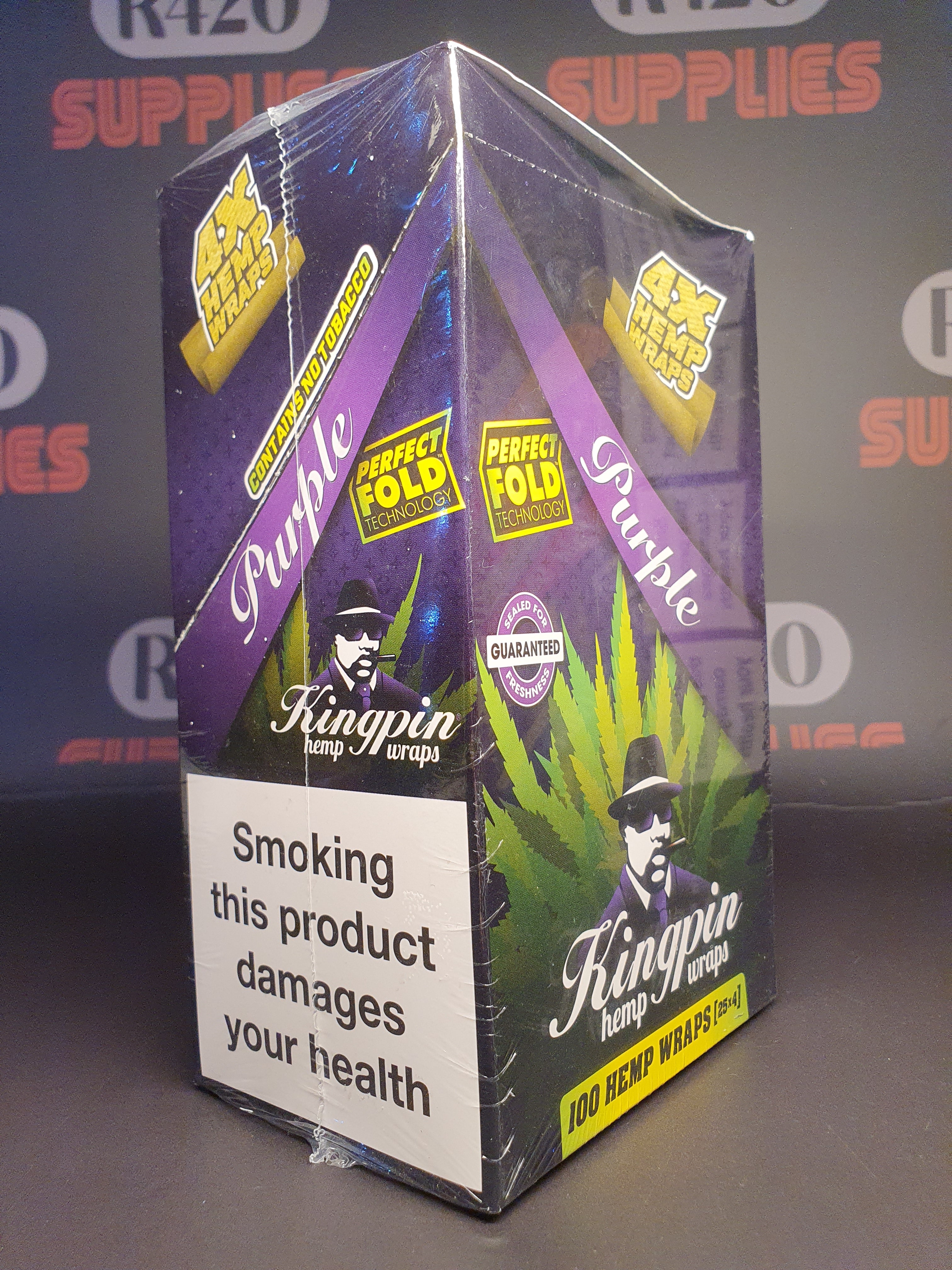 Kingpin Hemp Wraps - 4 Pack - Purple