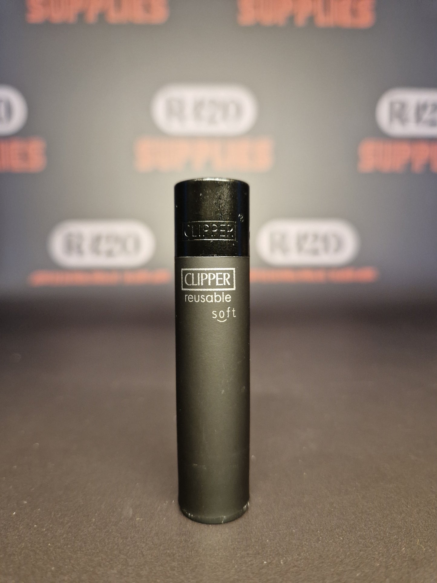 Clipper Aansteker - Soft Touch - Zwart