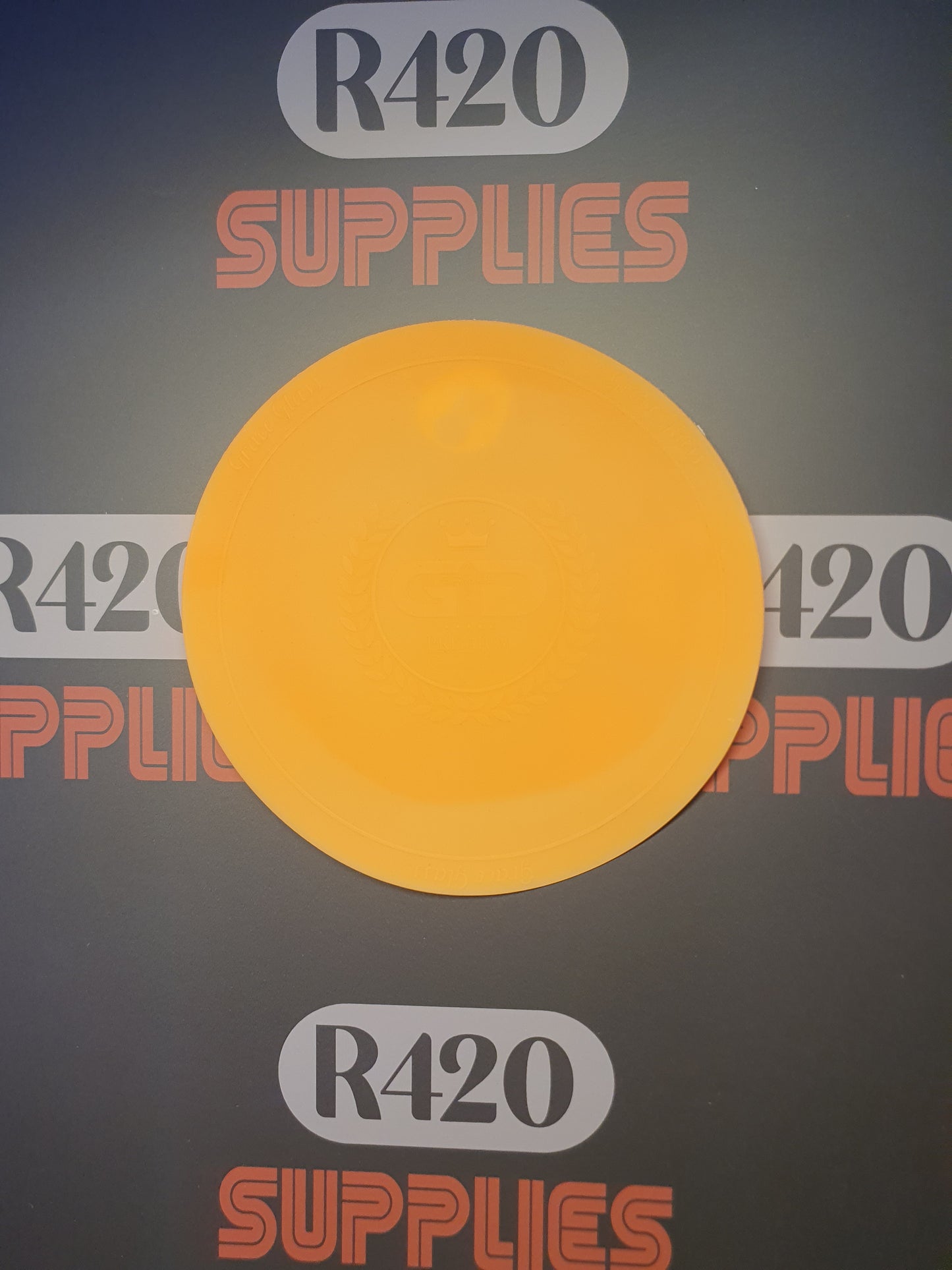 Grace Glass | Small silicon Pad - Underlay for Bongs- ORANGE Ø:170mm