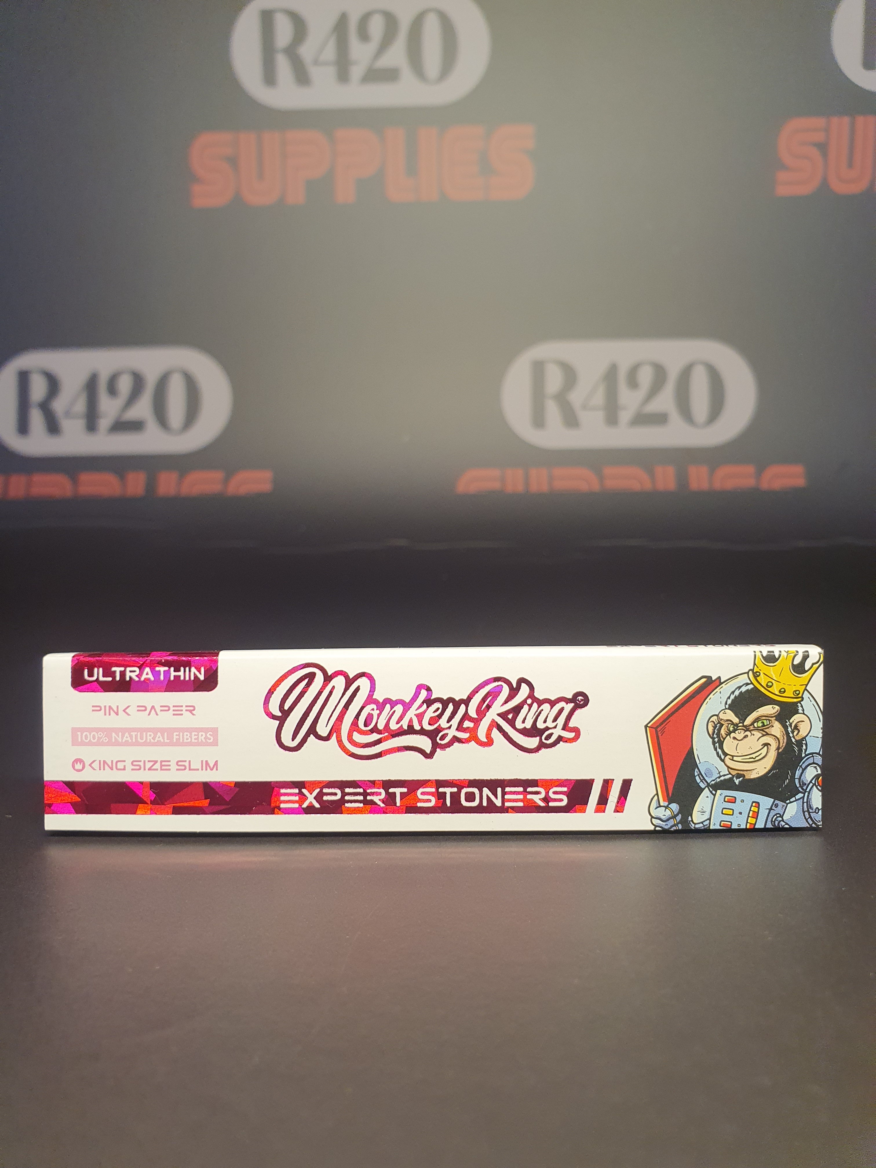 Monkey King Expert Stoners Series - Pink Ultra Thin Kingsize Slim - 32 Leaves