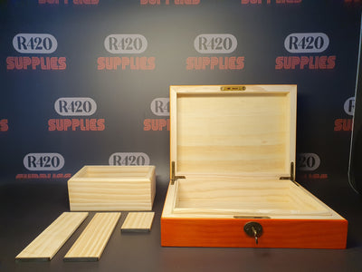 Supreme Wooden Rolling Box - Large (Lockable)