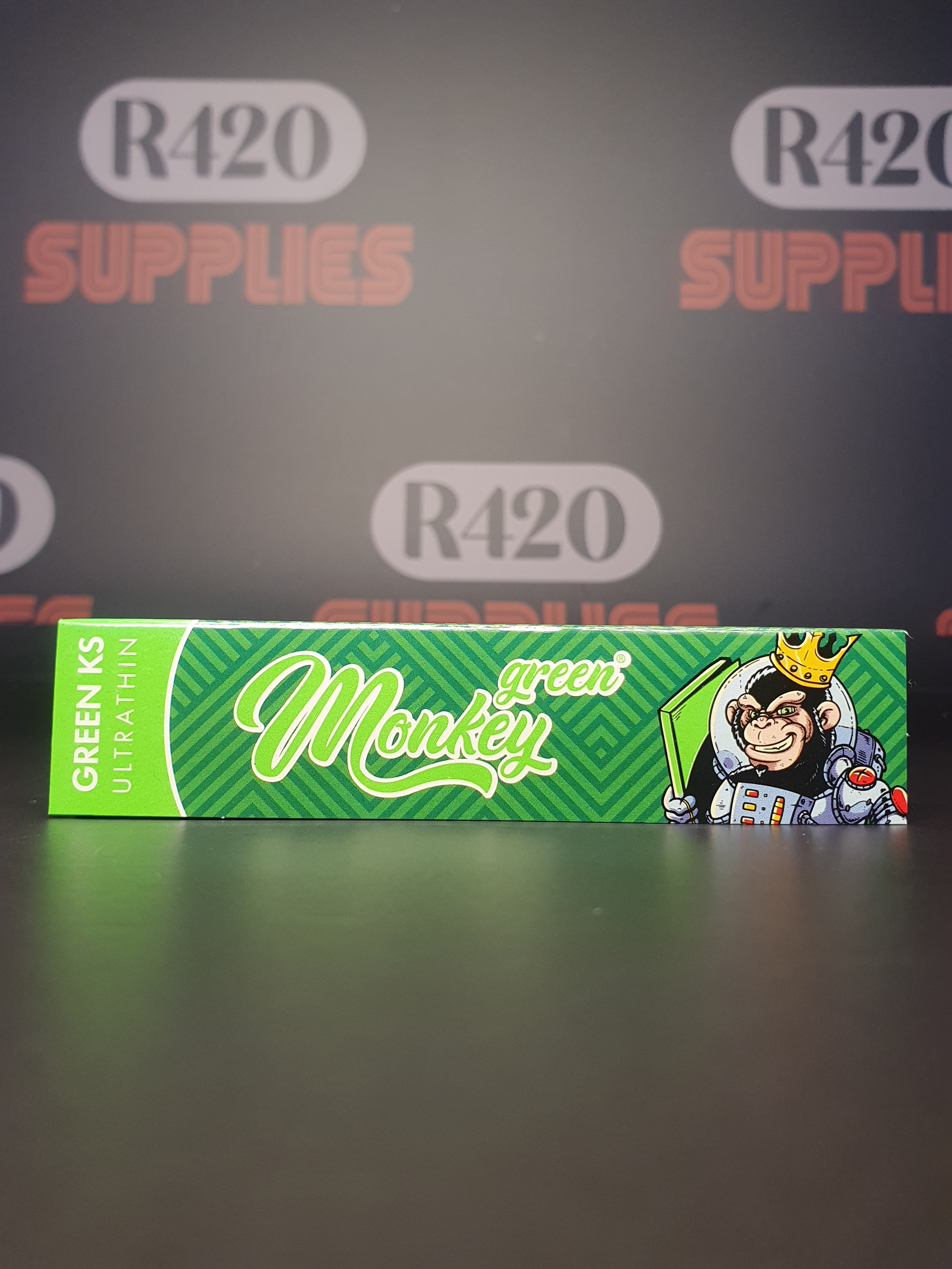 Monkey King Rolling Papers - Kingsize Slim - Green
