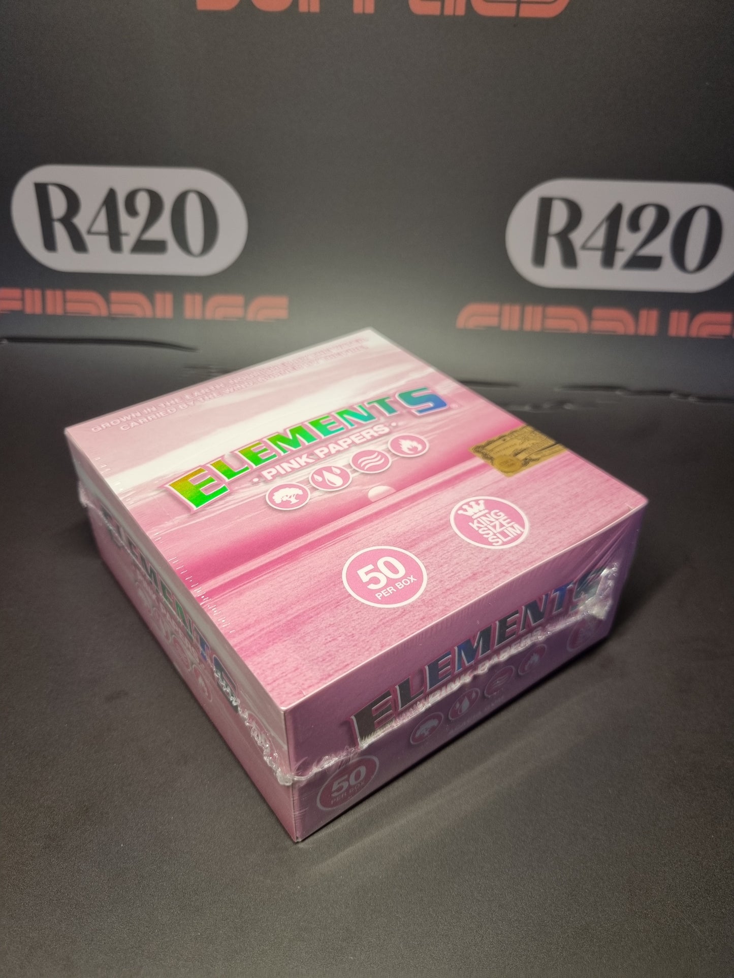 Elements Pink Kingsize Slim - Ultra Thin Papers