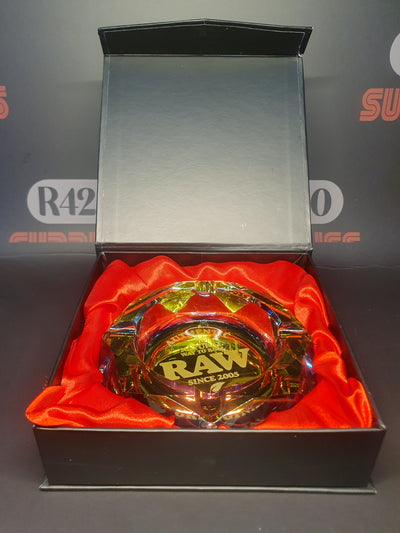 RAW Rainbow Glass Ashtray