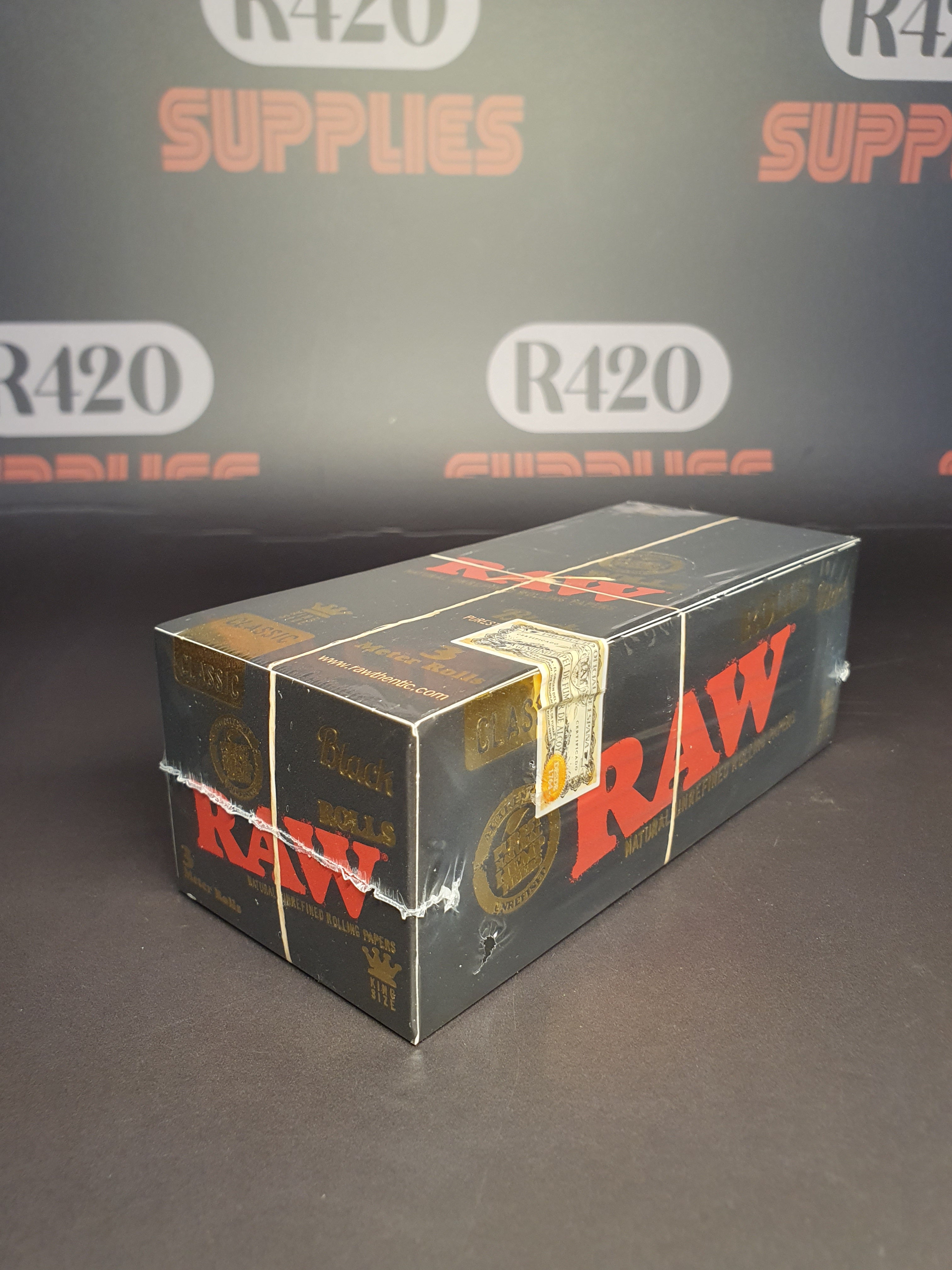 RAW Black Kingsize Rolls - 3 Meter