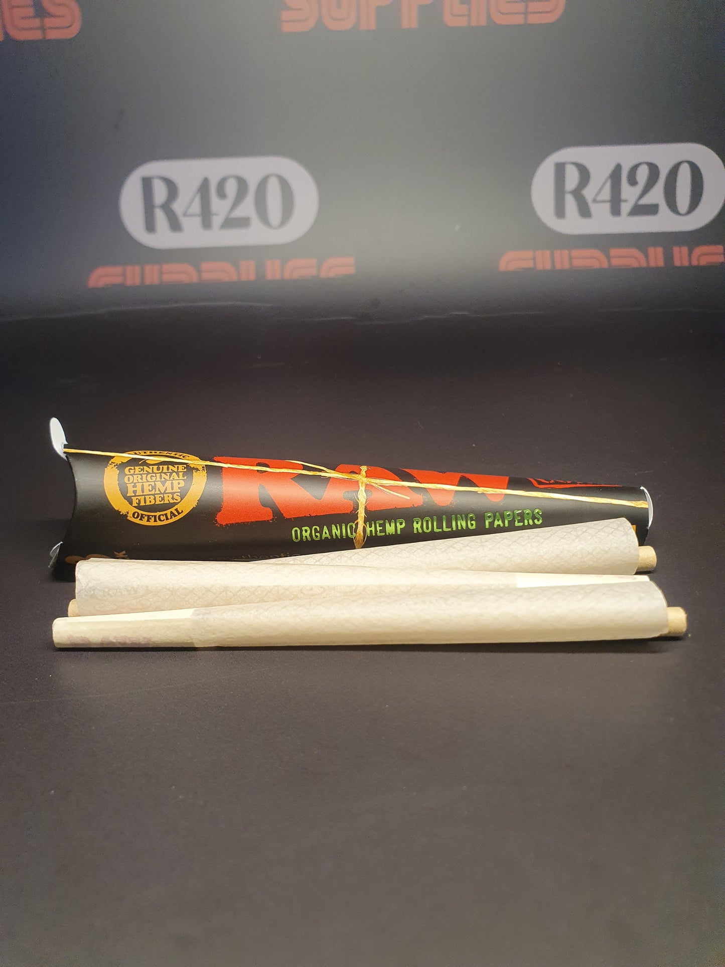 RAW Black Organic Kingsize Cones - 3 Pack