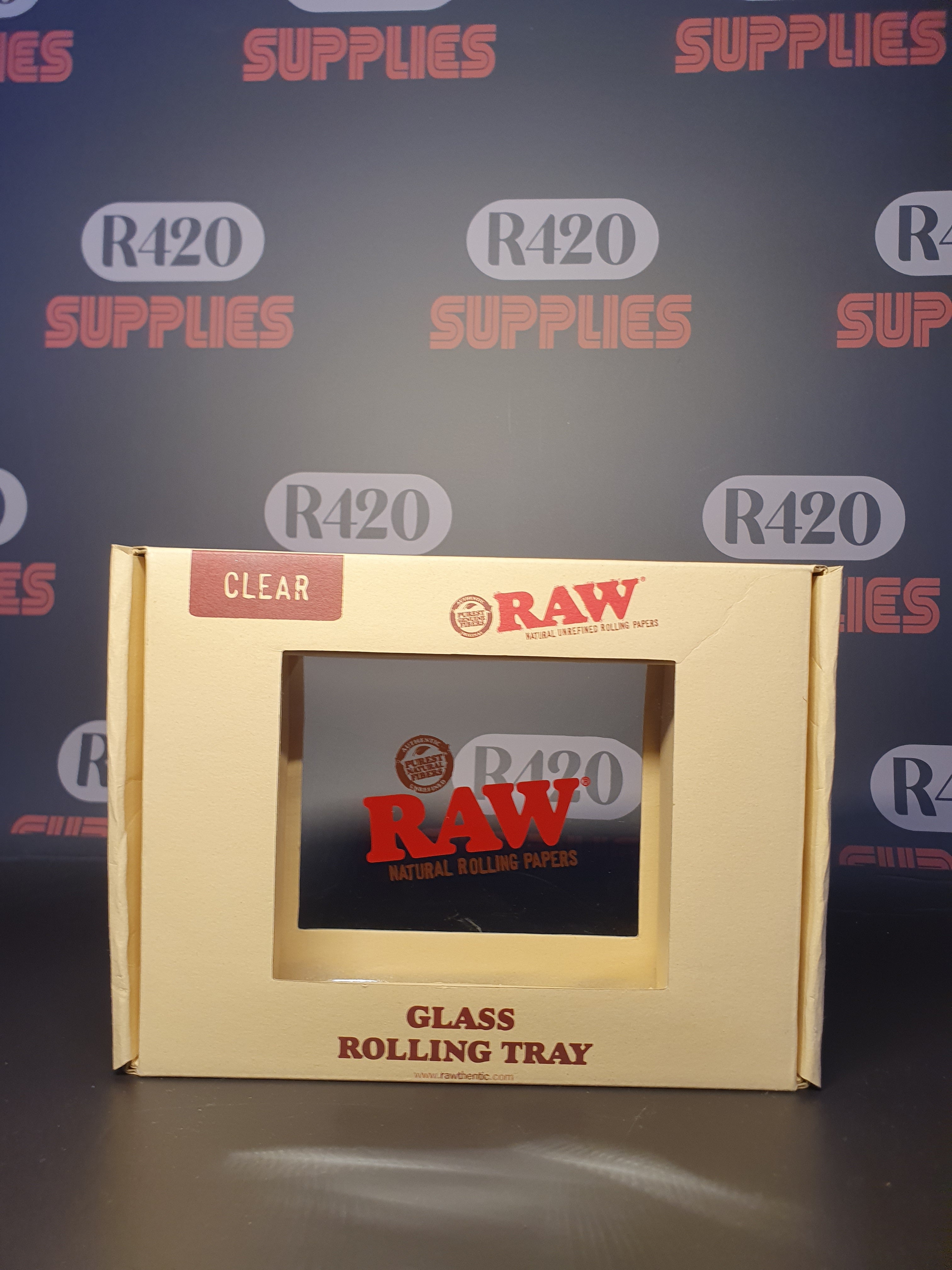 RAW Glass Mini Rolling Tray