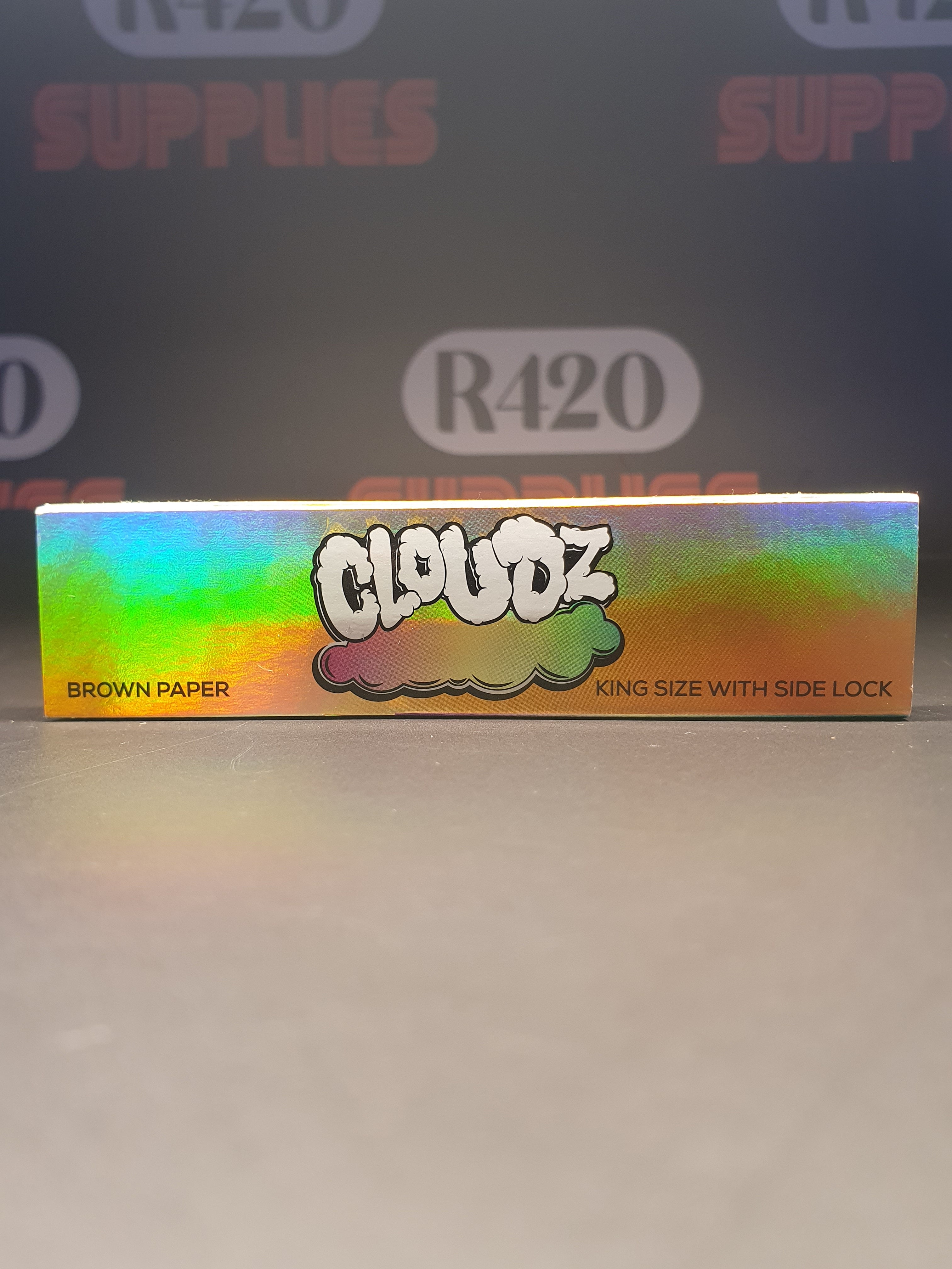 Cloudz King Size Rolling Papers & Tips - Brown