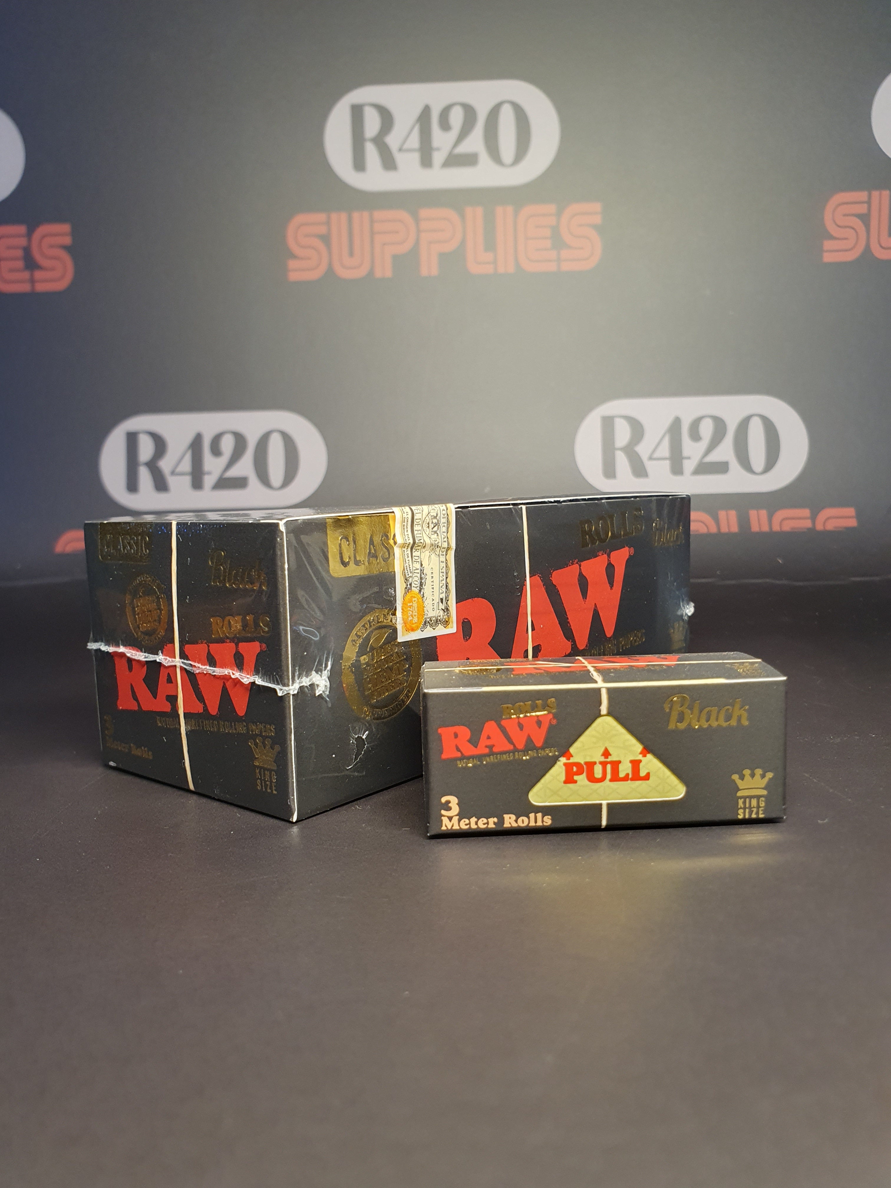 RAW Black Kingsize Rolls - 3 Meter