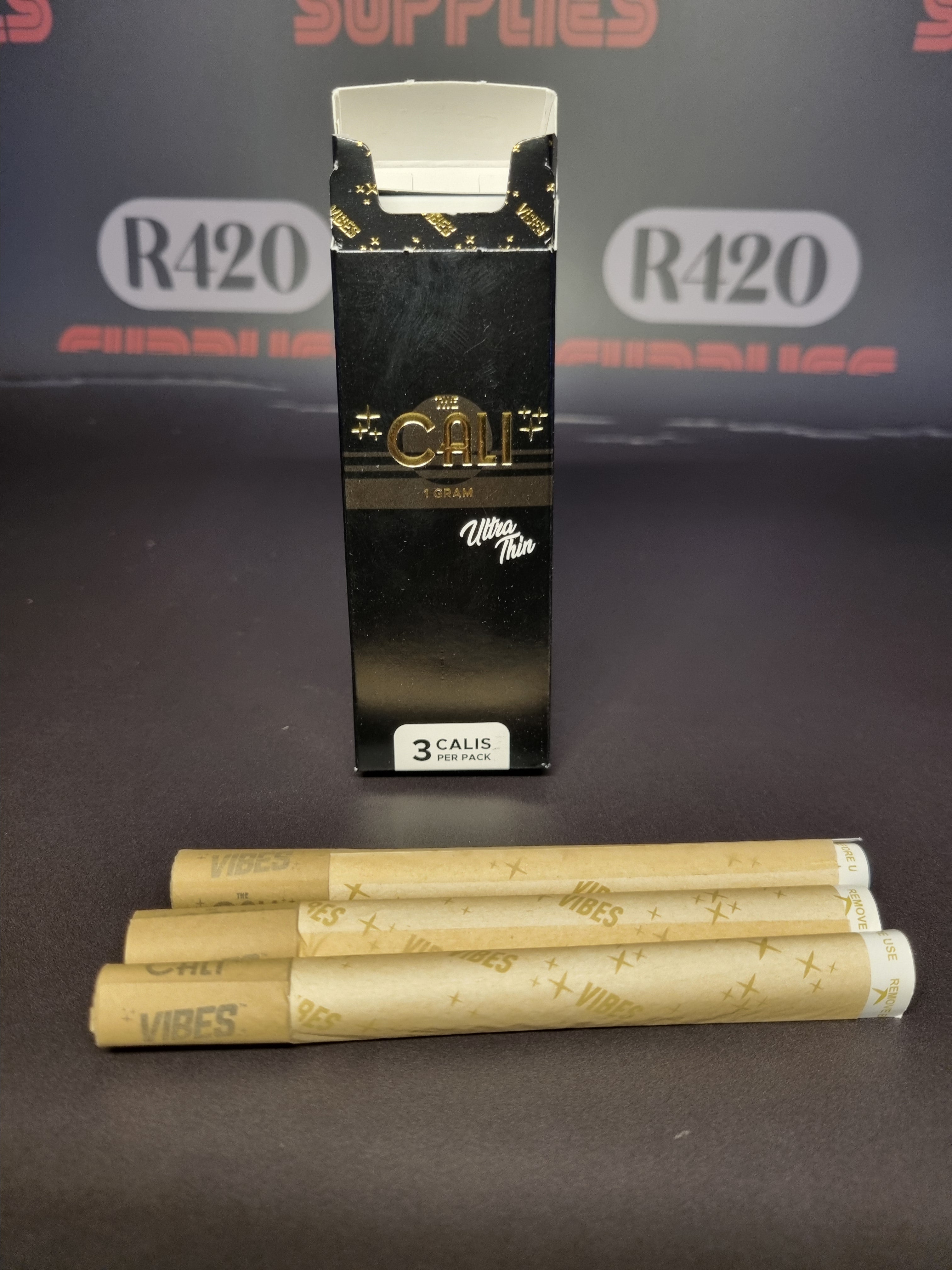 Vibes Papers - The Cali ultra Thin - Pre-Rolled 3 Pack - 1 Gram