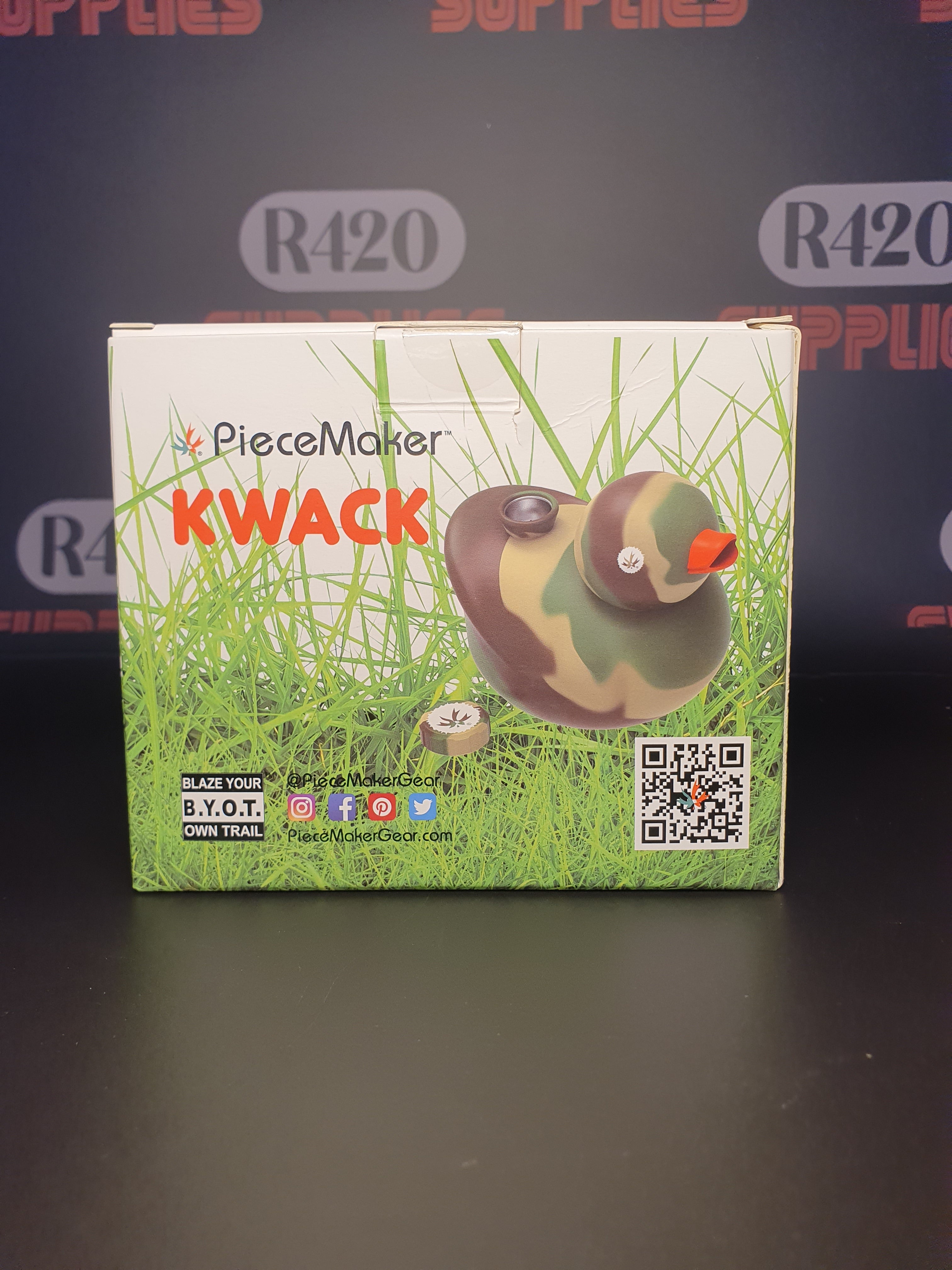 PieceMaker "Kwack" Silicone Water Pipe - Camo