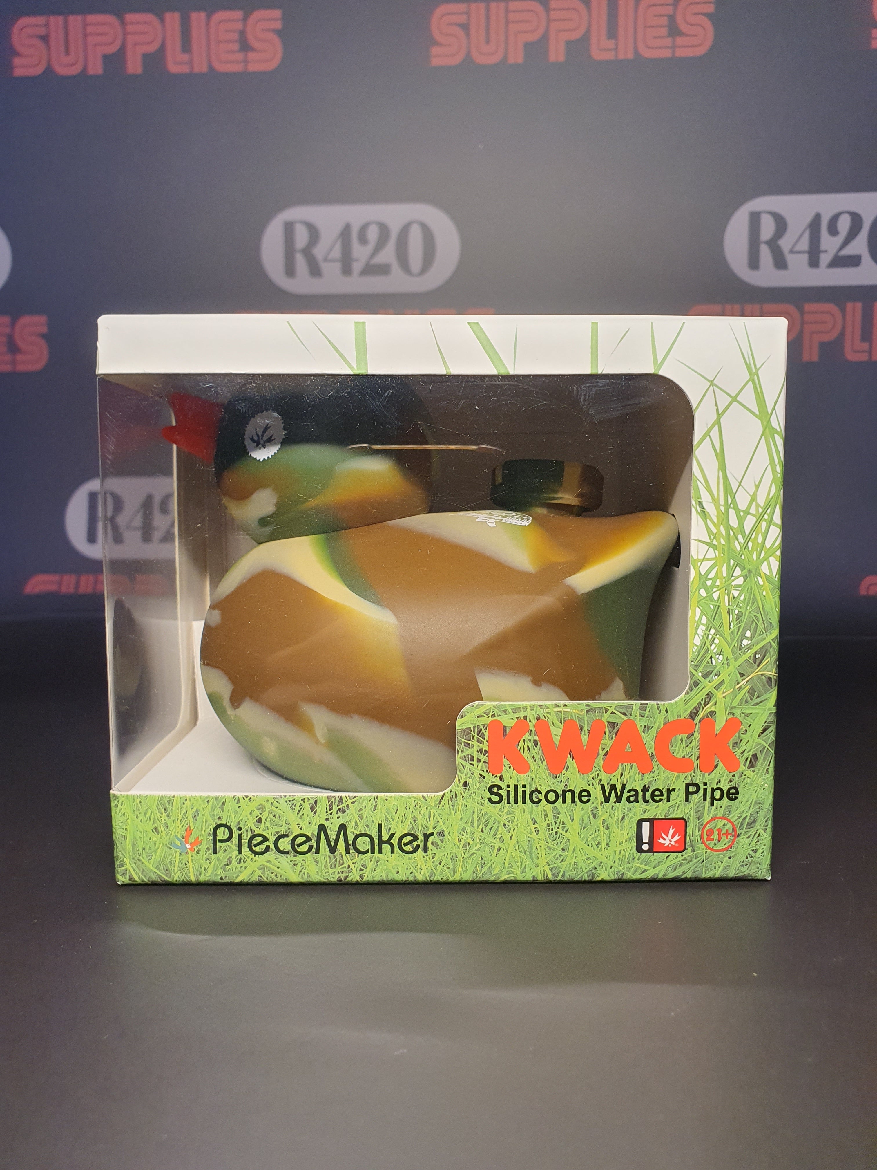 PieceMaker "Kwack" Silicone Water Pipe - Camo