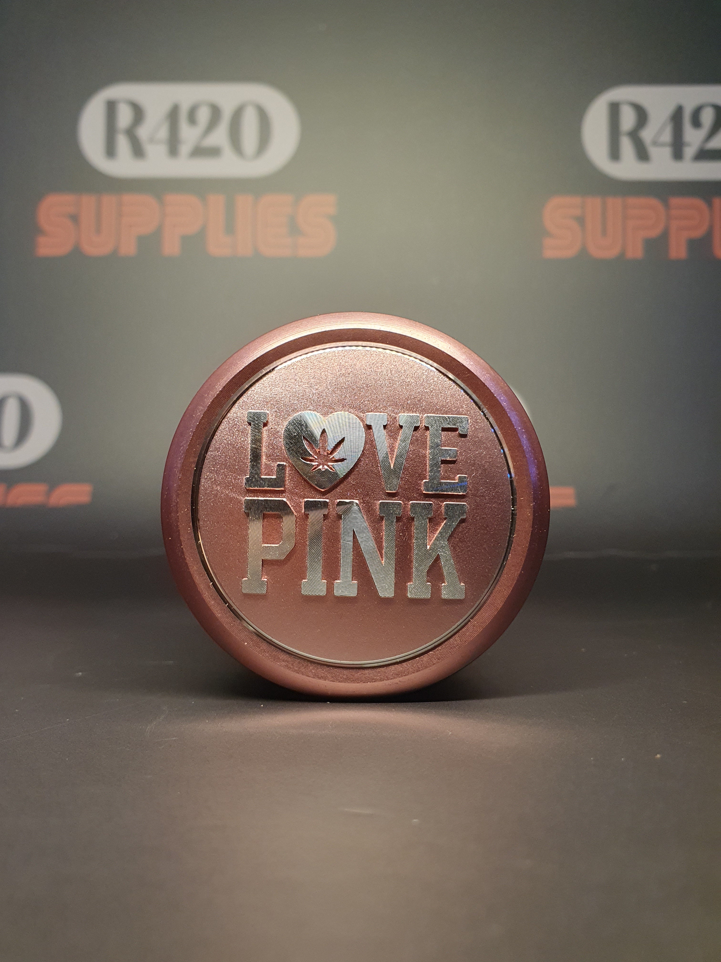 Love Pink Metal Grinder - Rose Gold - 63mm - 4 Part