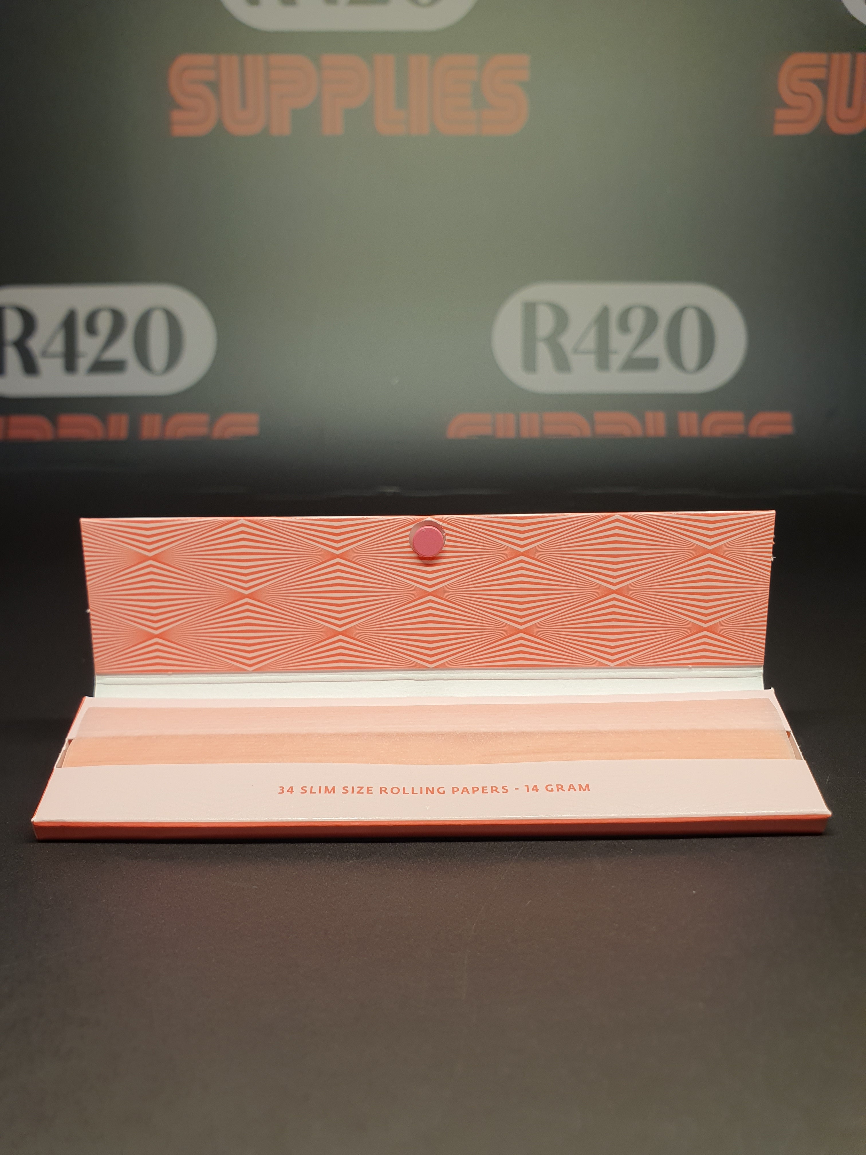 Mascotte Pink Rolling Papers - Kingsize Slim - Magnetic Close