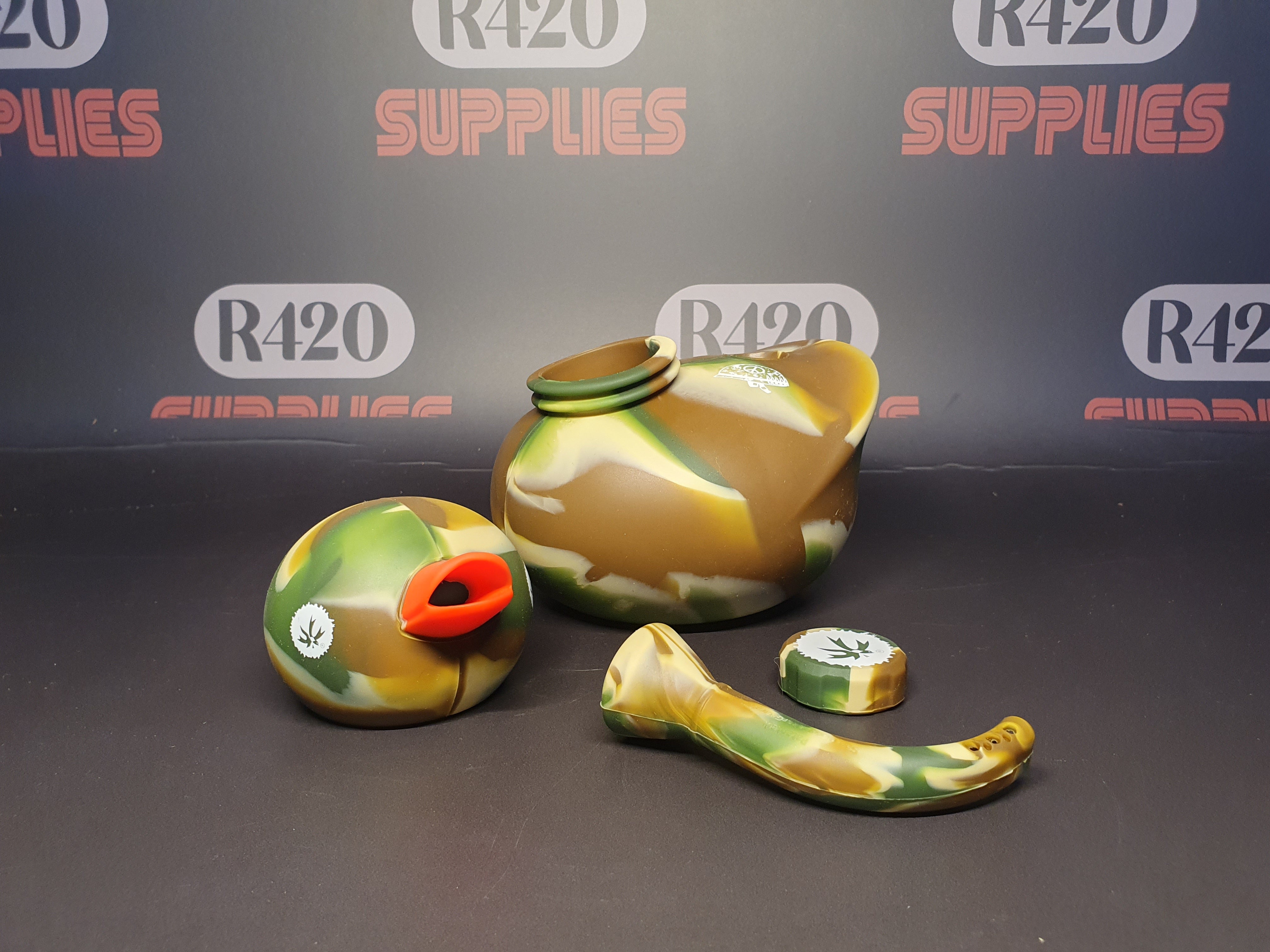 PieceMaker "Kwack" Silicone Water Pipe - Camo